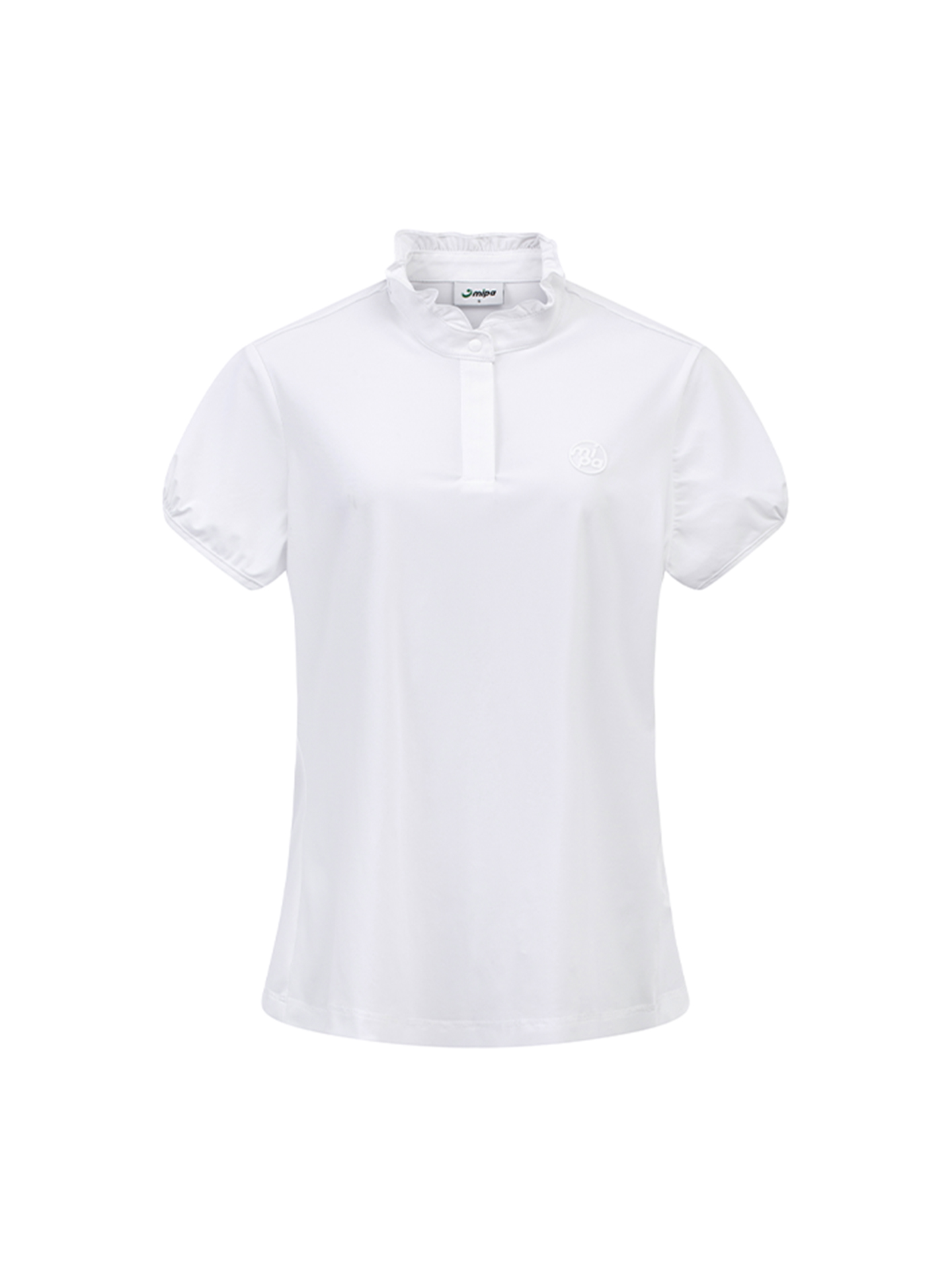 Caroline Top - Women's Golf Polo Shirt (White)