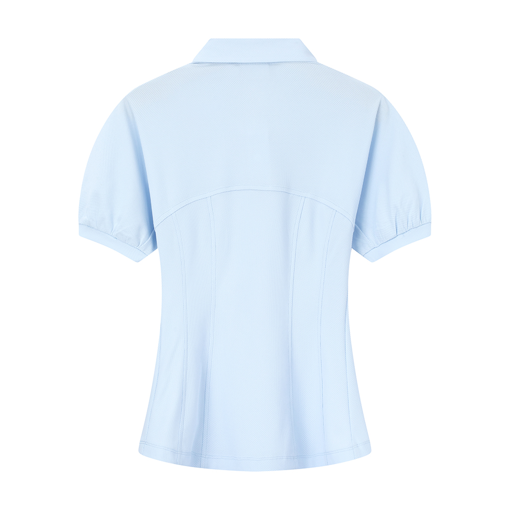 Lucy Top - Women's Golf Polo Shirt (Mint Blue)