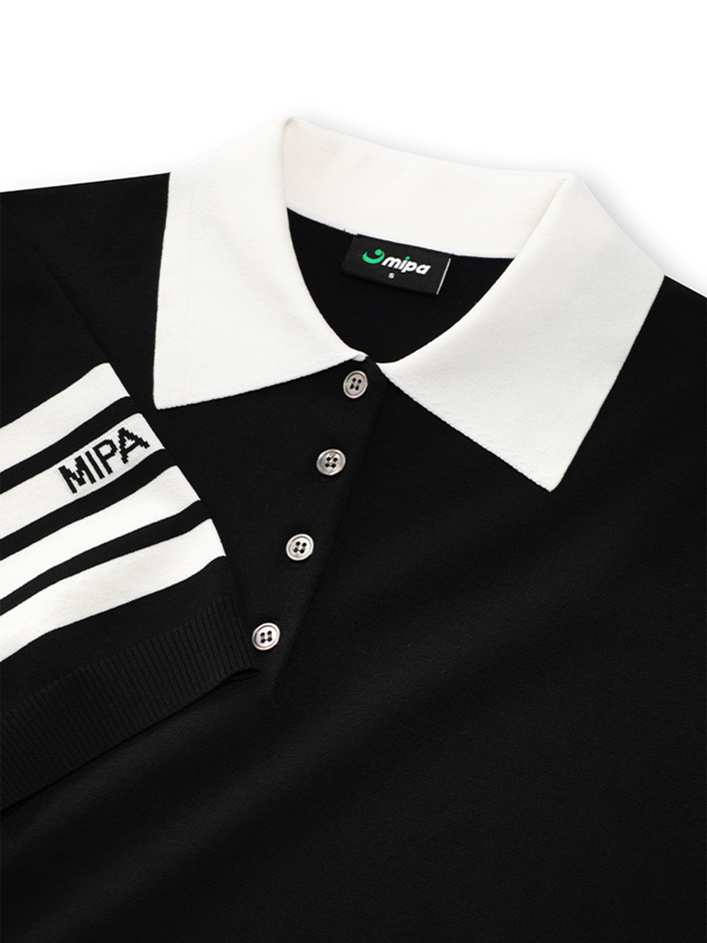 Demi Top - Women's Golf Polo Shirt (Black)