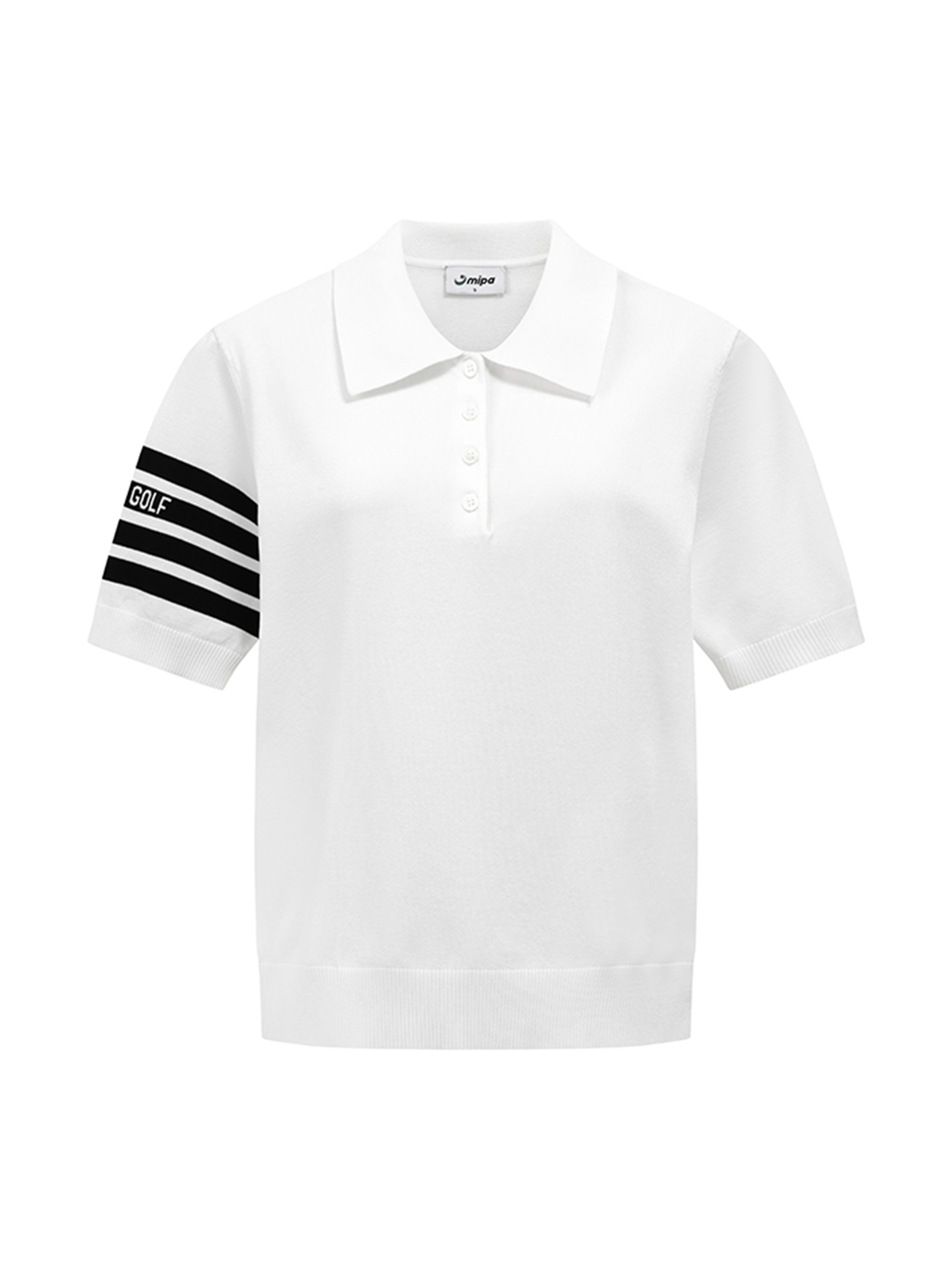 Demi Top - Women's Golf Polo Shirt (White)