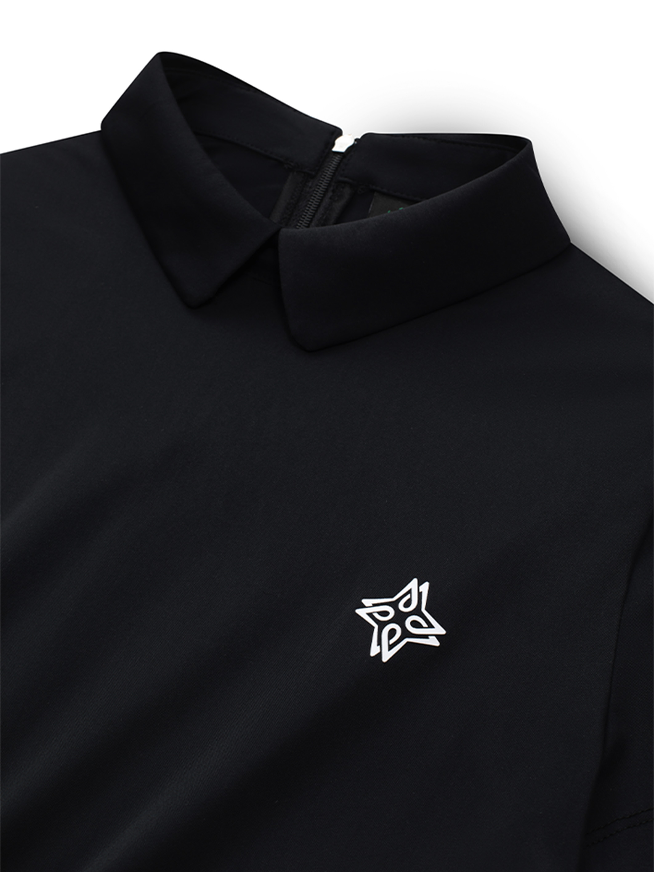 Hailey Top - Women's Golf Polo Shirt (Black)