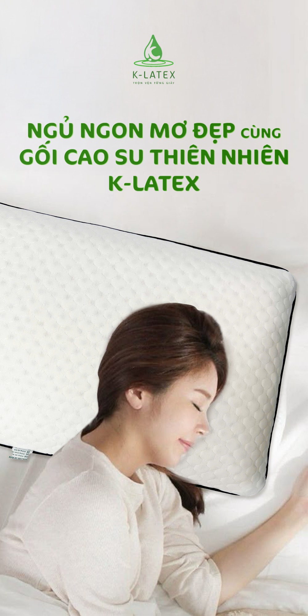 Ruột gối cao su tự nhiên Massage (lượn sóng)