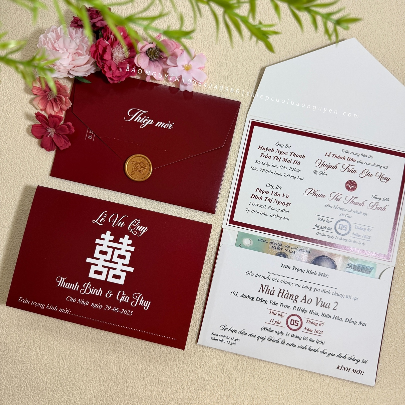 Thiệp Cưới 3IN1