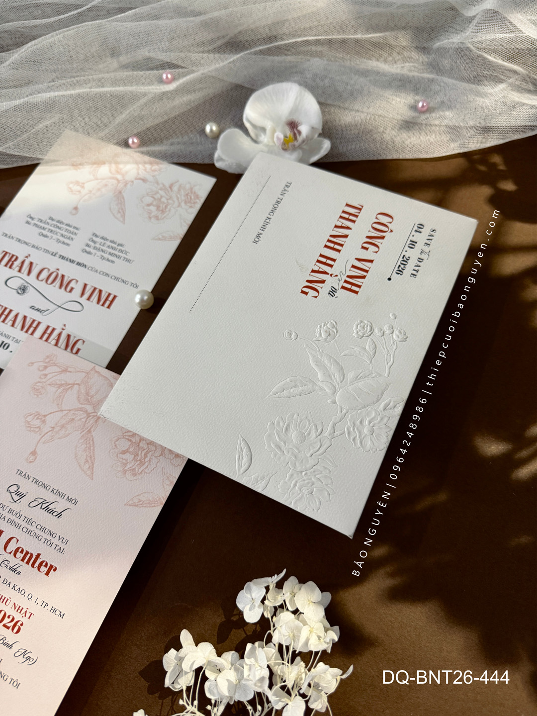 (DQ-BNT26-444) Thiệp Cưới Cao Cấp 2026