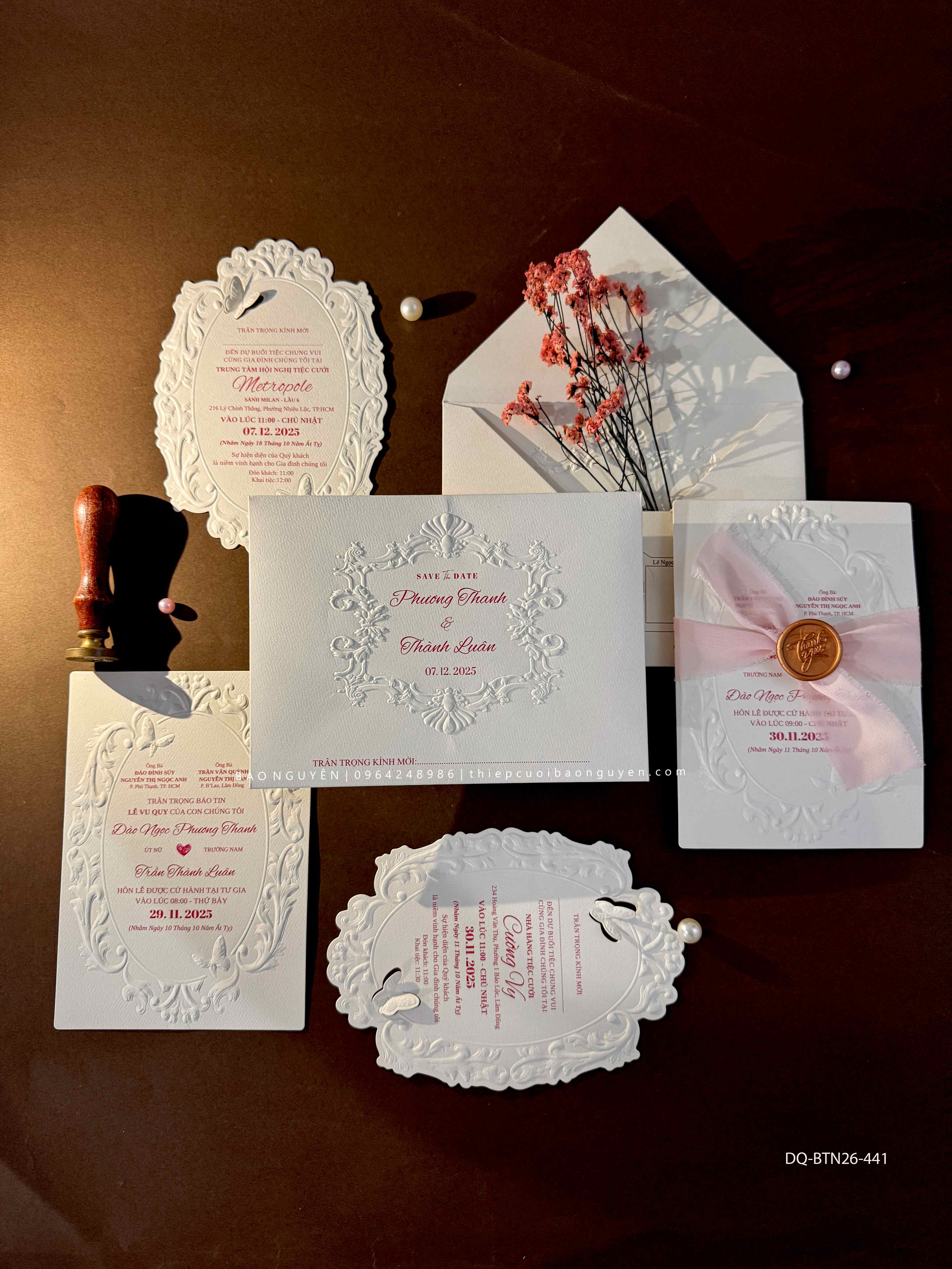 (DQ-BTN26-441) Thiệp Cưới Cao Cấp 2026