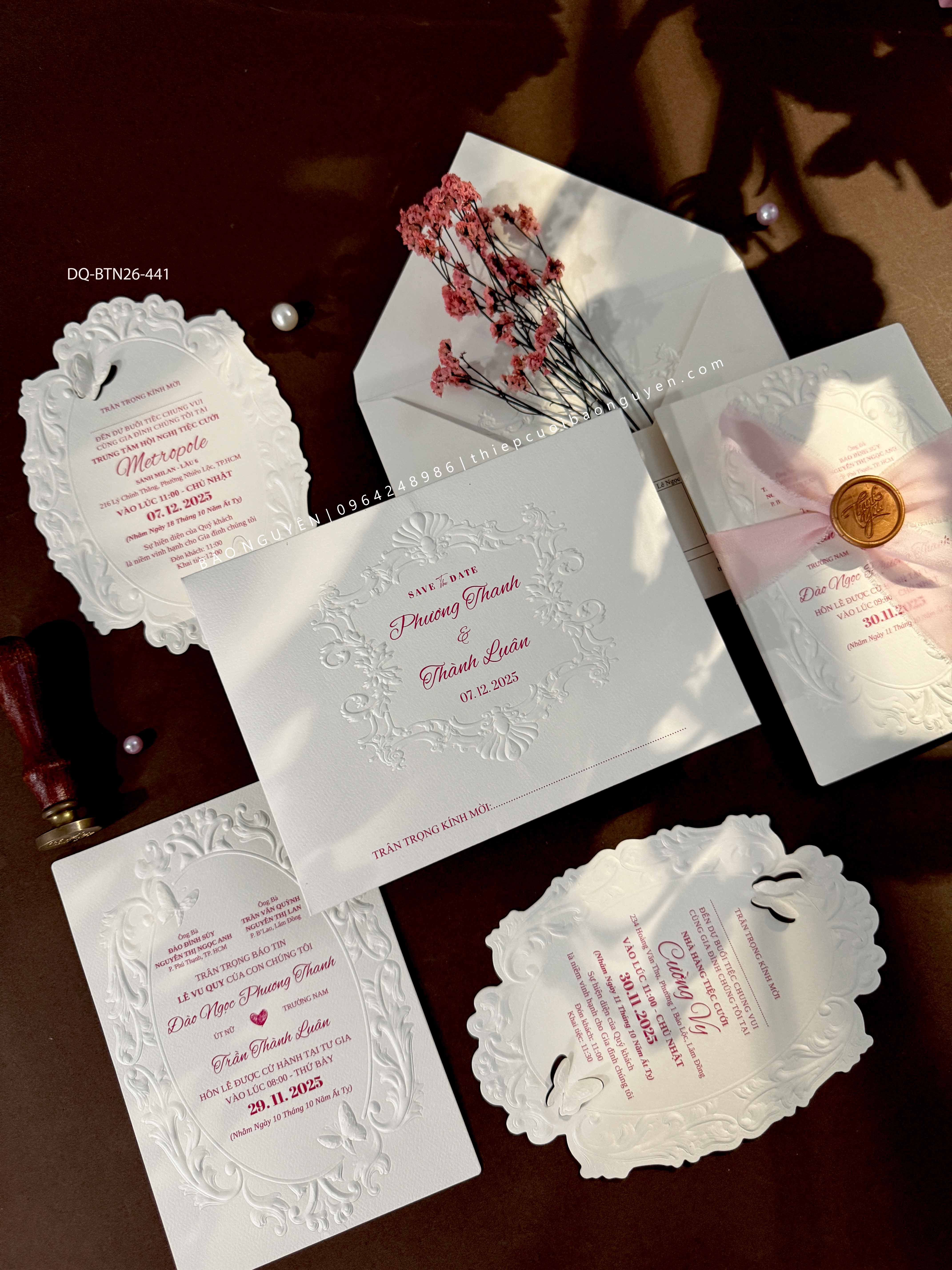 (DQ-BTN26-441) Thiệp Cưới Cao Cấp 2026