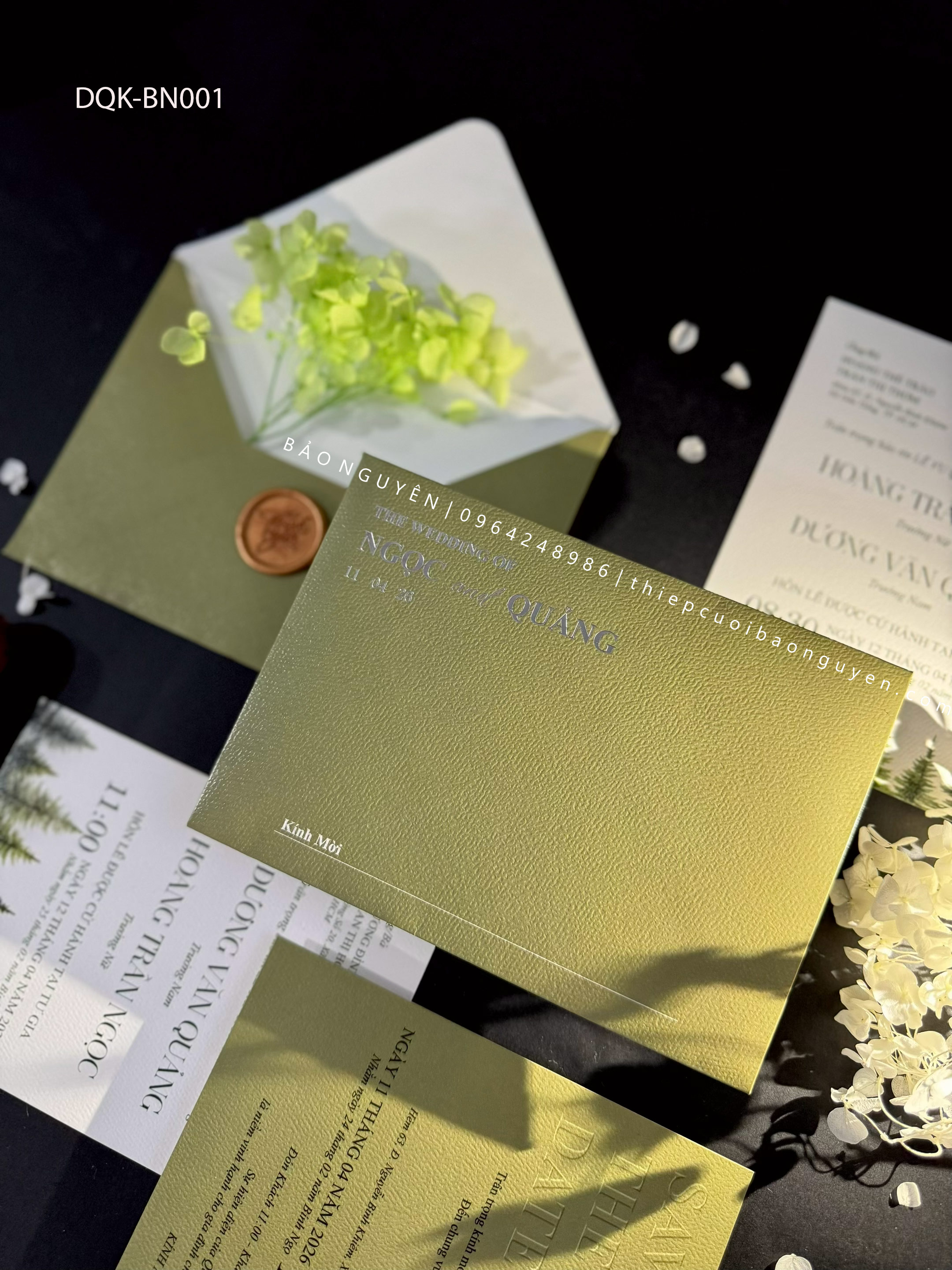 (DQK-BN001) Thiệp Cưới Kỹ Thuật Số_Hiện Đại