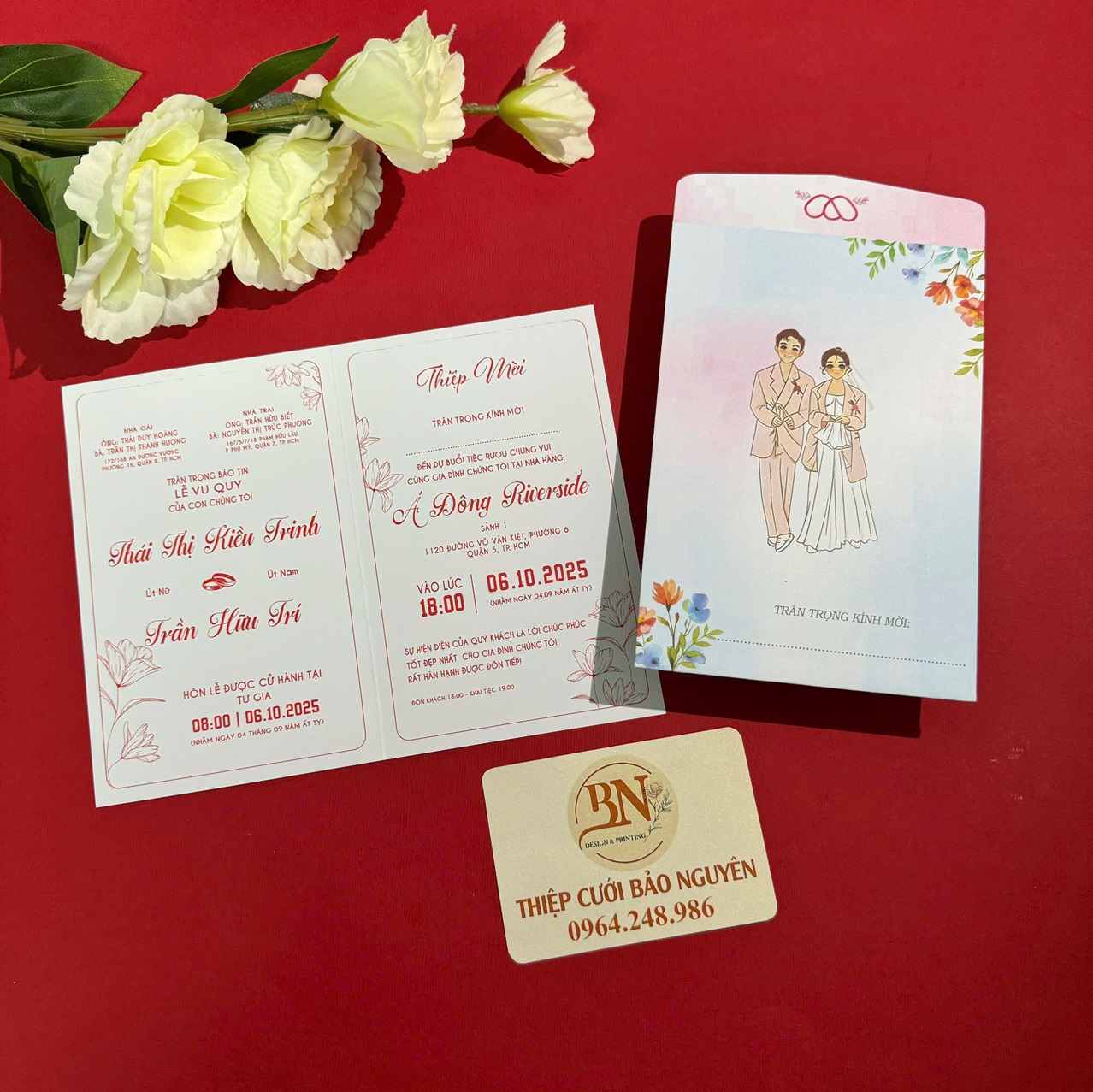 (GYL-Y5213) Thiệp cưới offset mẫu hiện đại