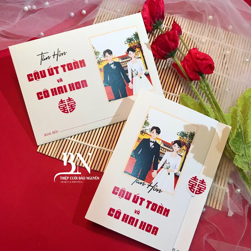 (RR-G24) Thiệp Cưới KTS Giấy Ford 200