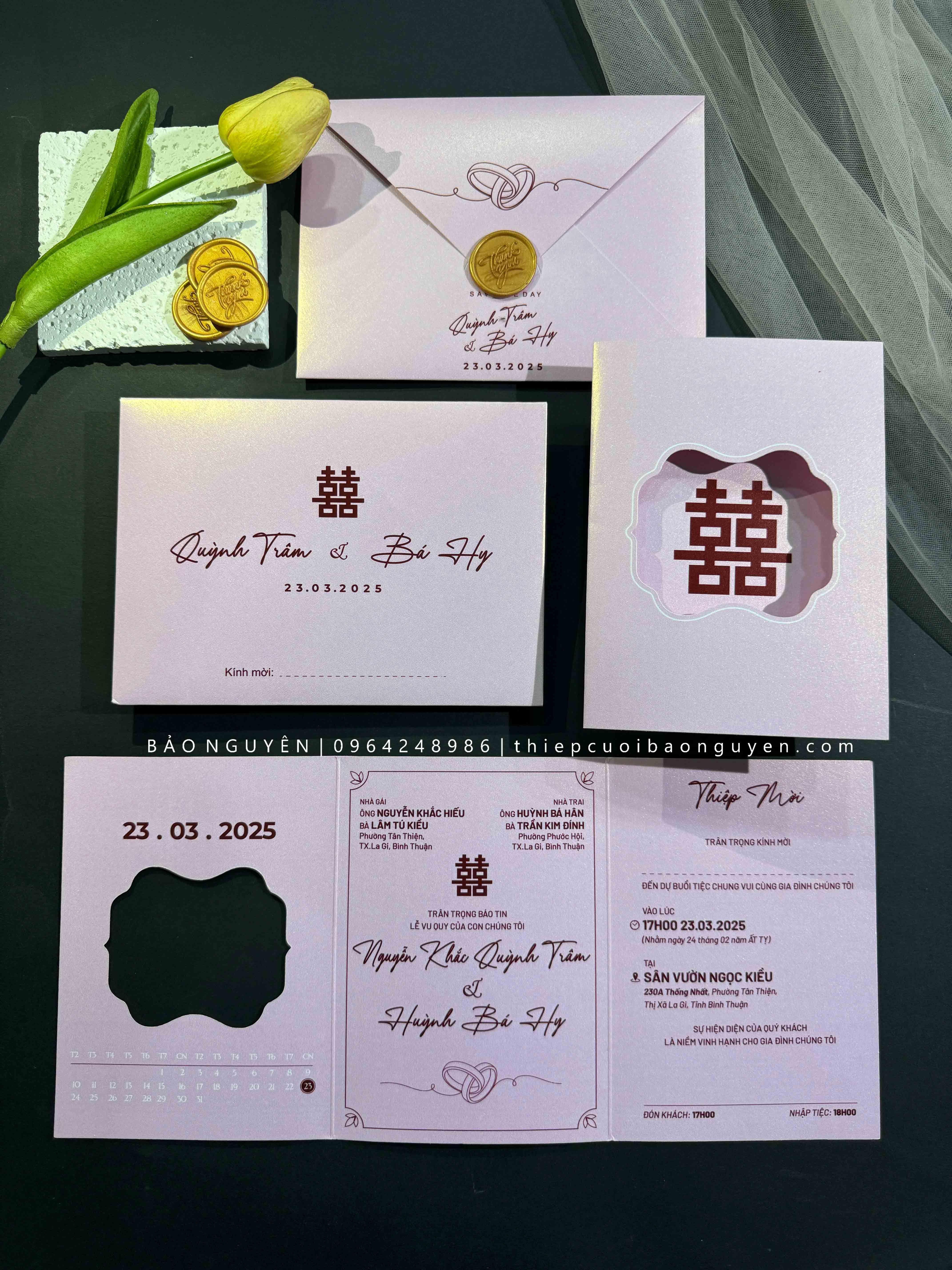 (RRK-BN124) Thiệp Cưới KTS