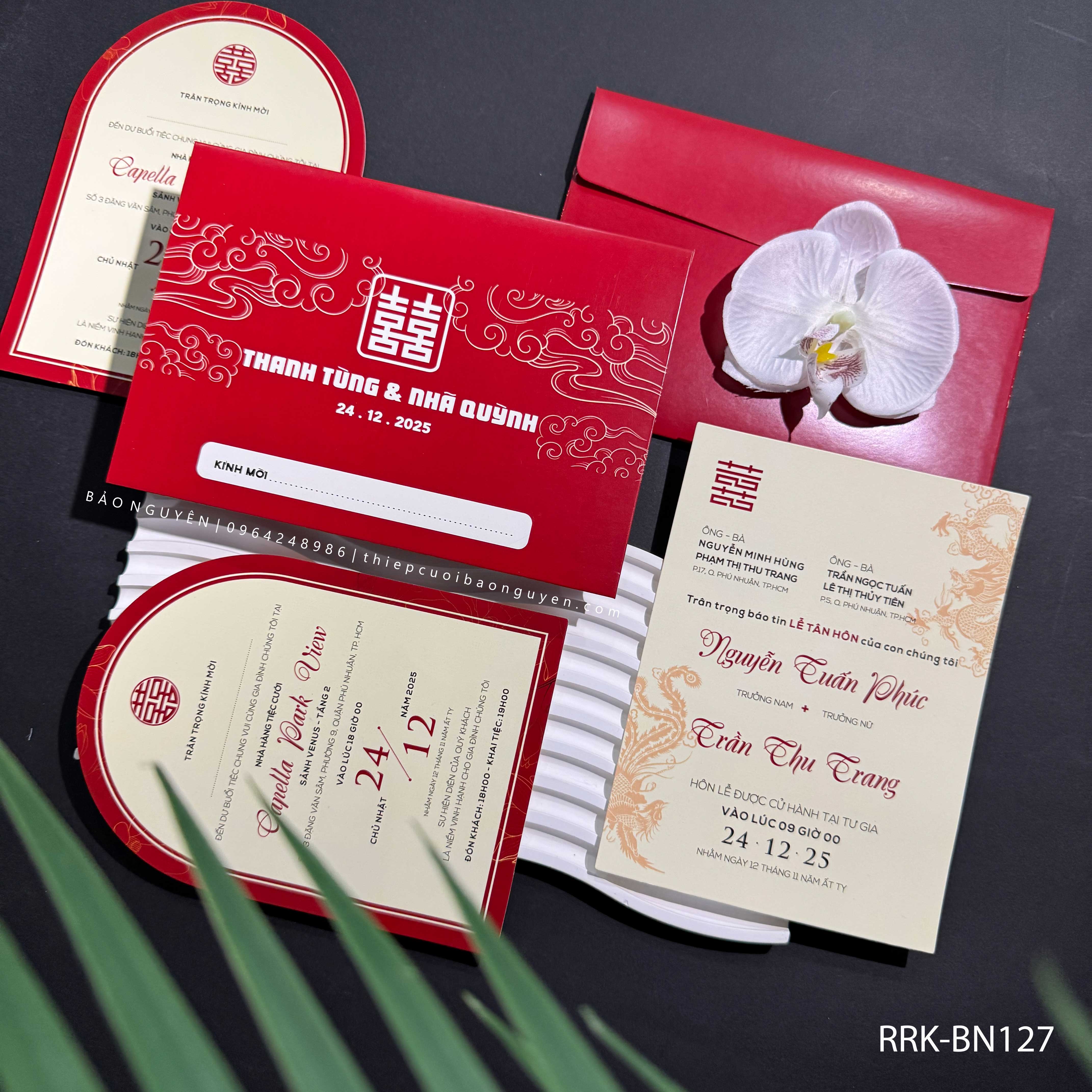 (RRK-BN127) Thiệp Cưới KTS hiện đại sang trọng