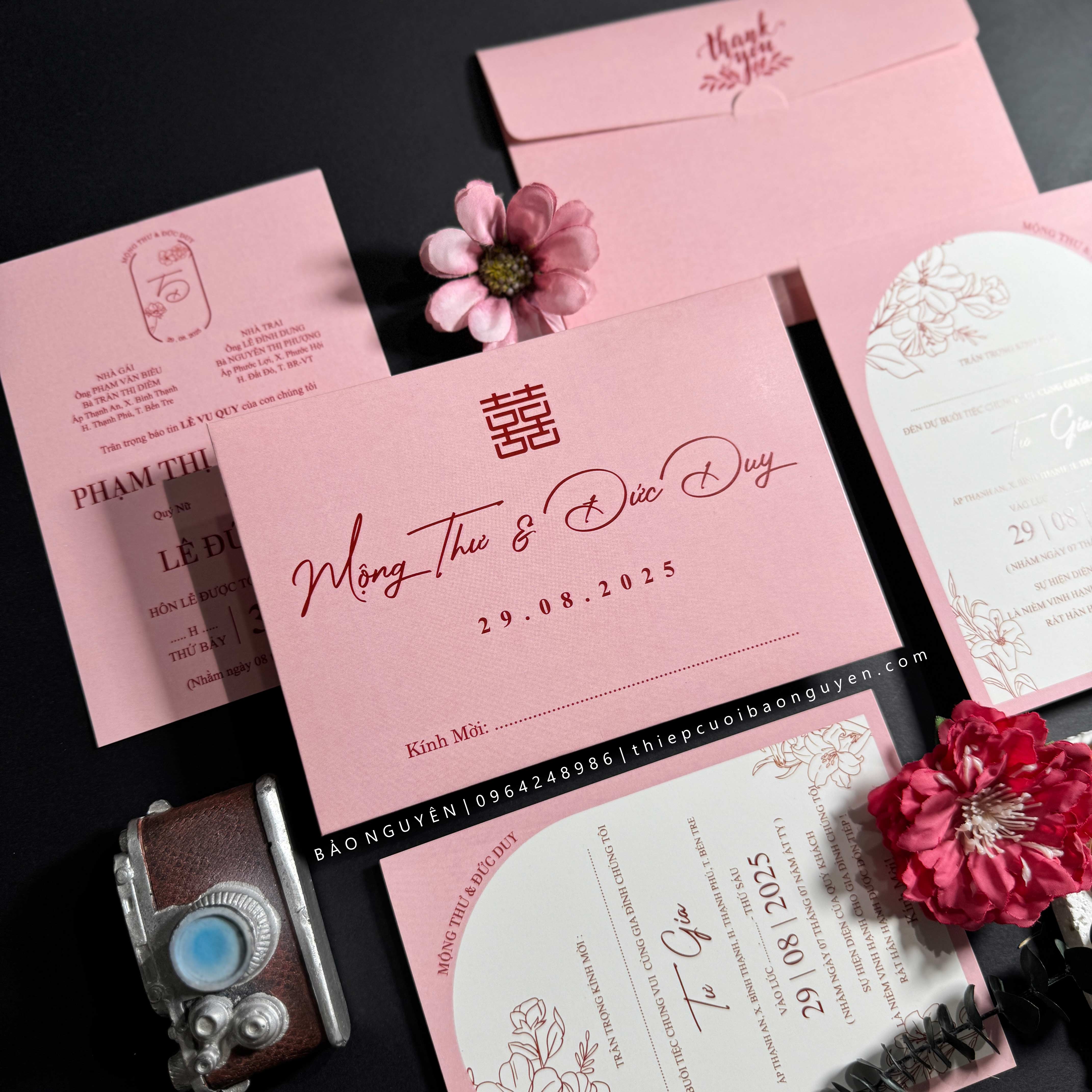 (RRK-BN142) Thiệp Cưới KTS hiện đại sang trọng