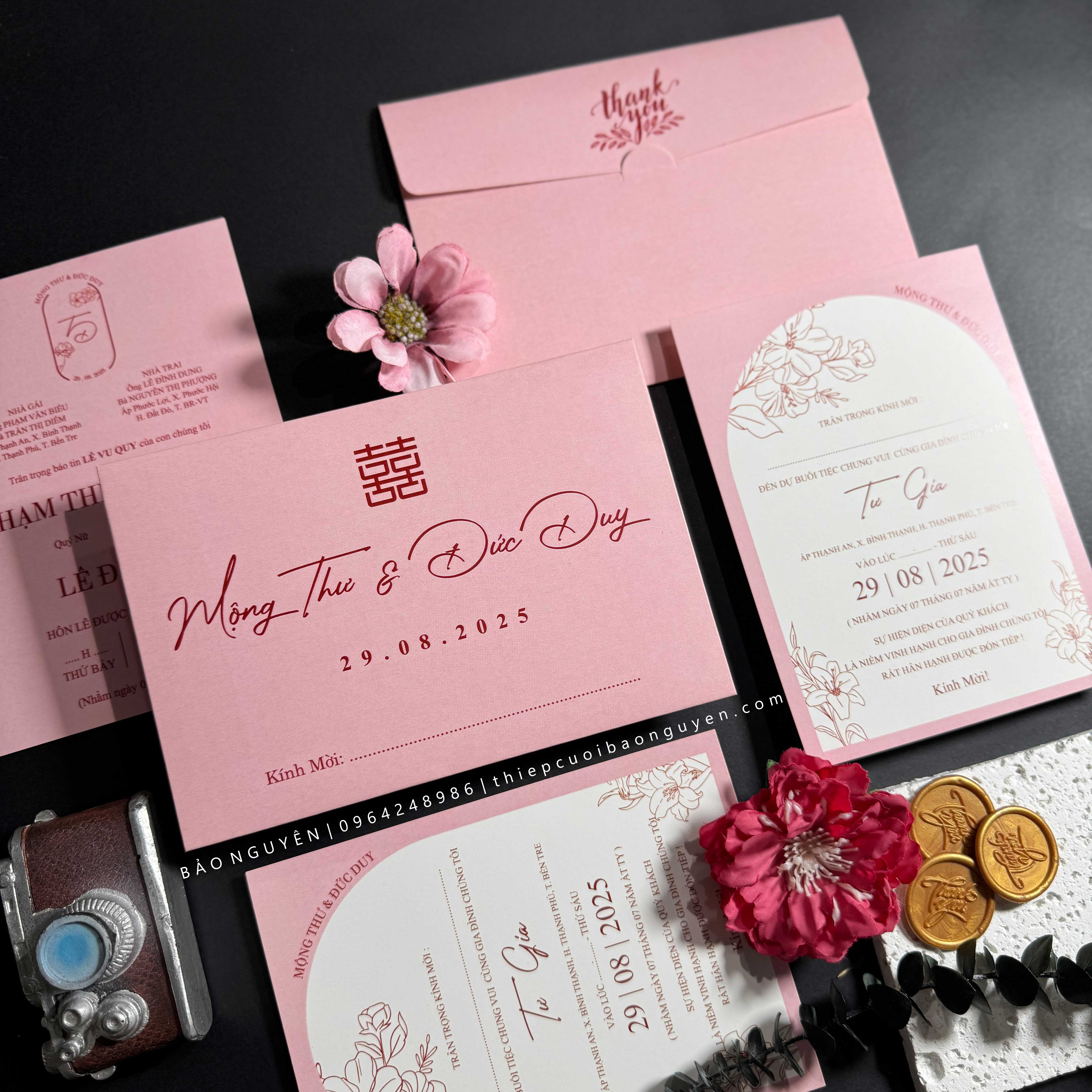 (RRK-BN142) Thiệp Cưới KTS hiện đại sang trọng