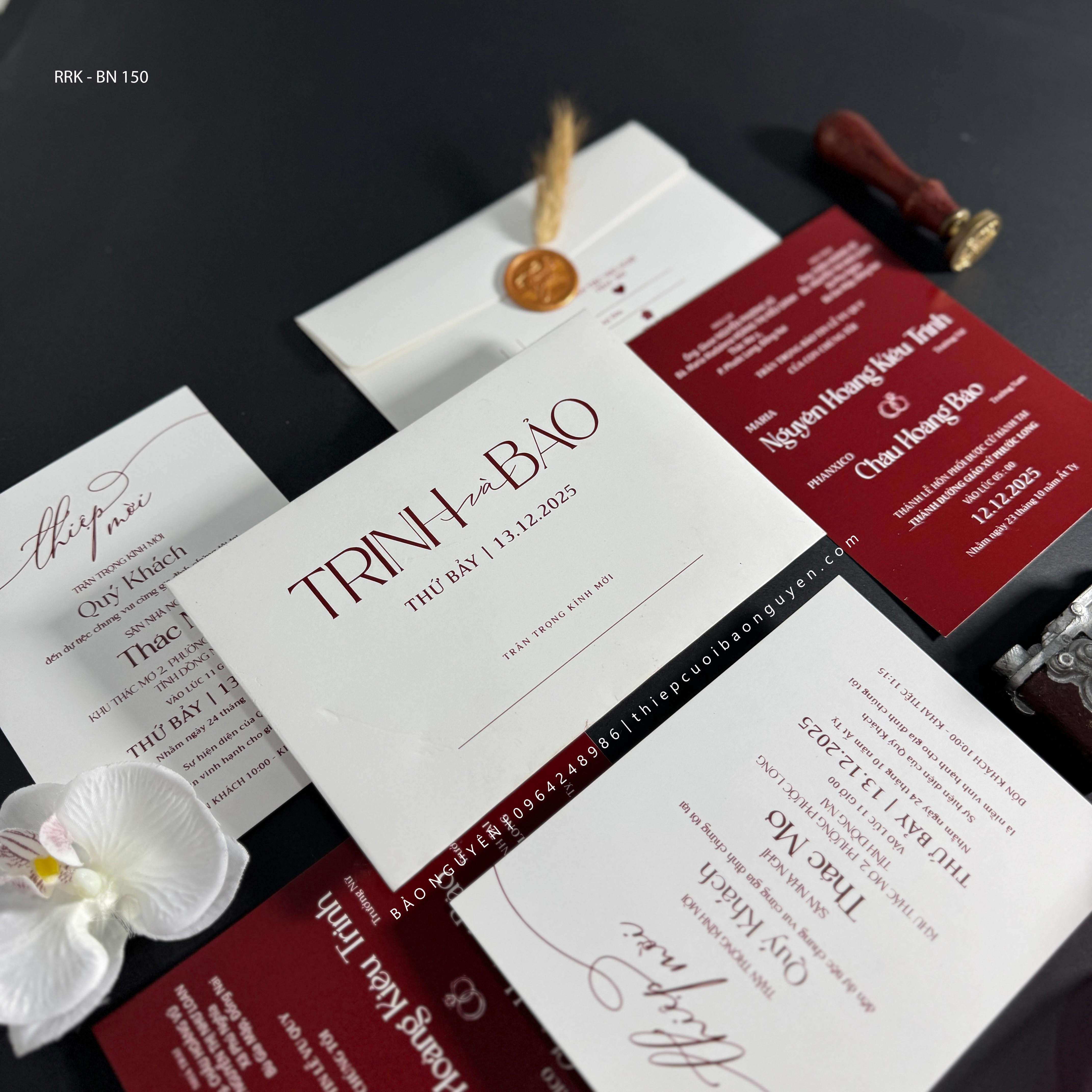 (RRK-BN150) Thiệp Cưới Kỹ Thuật Số_Hiện Đại