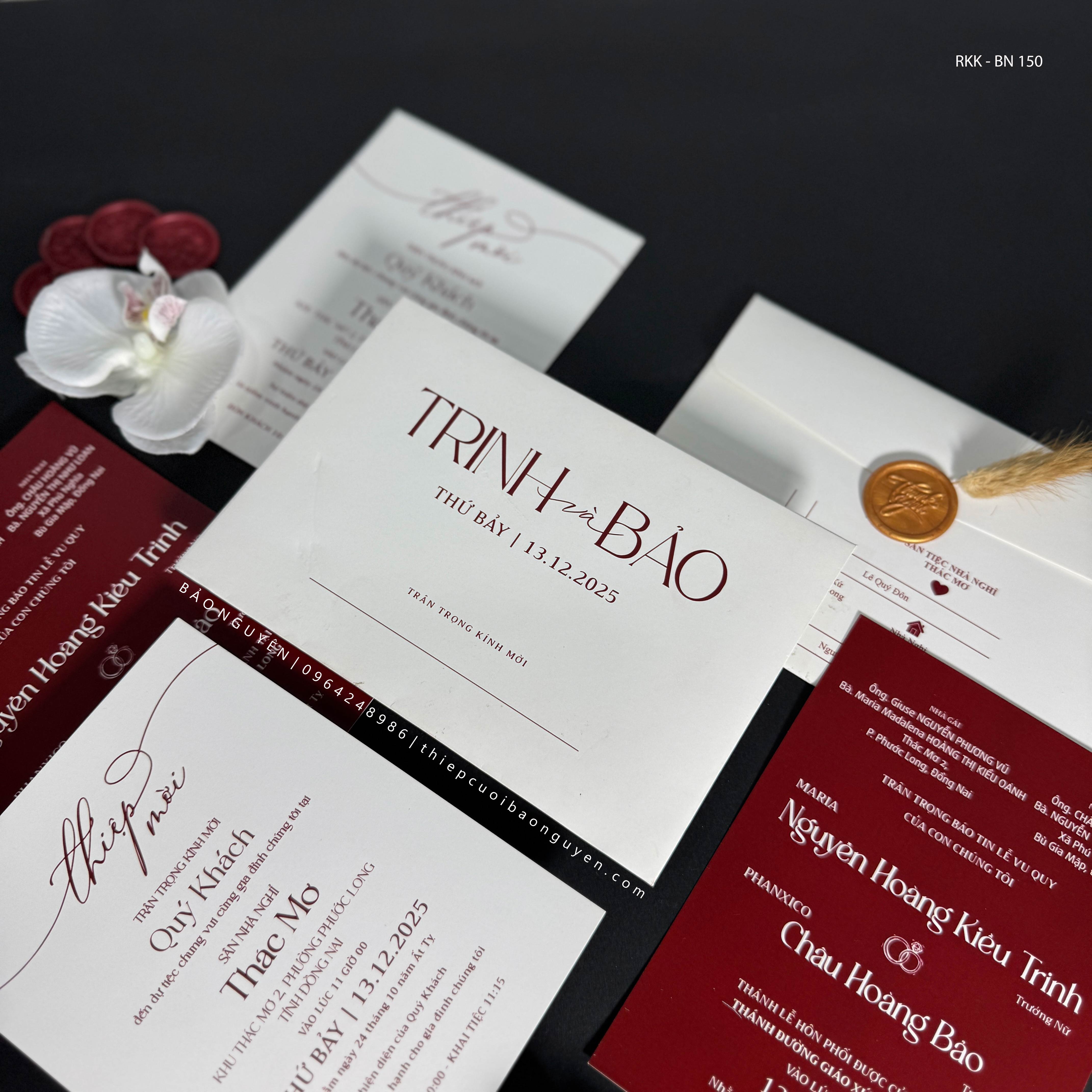 (RRK-BN150) Thiệp Cưới Kỹ Thuật Số_Hiện Đại