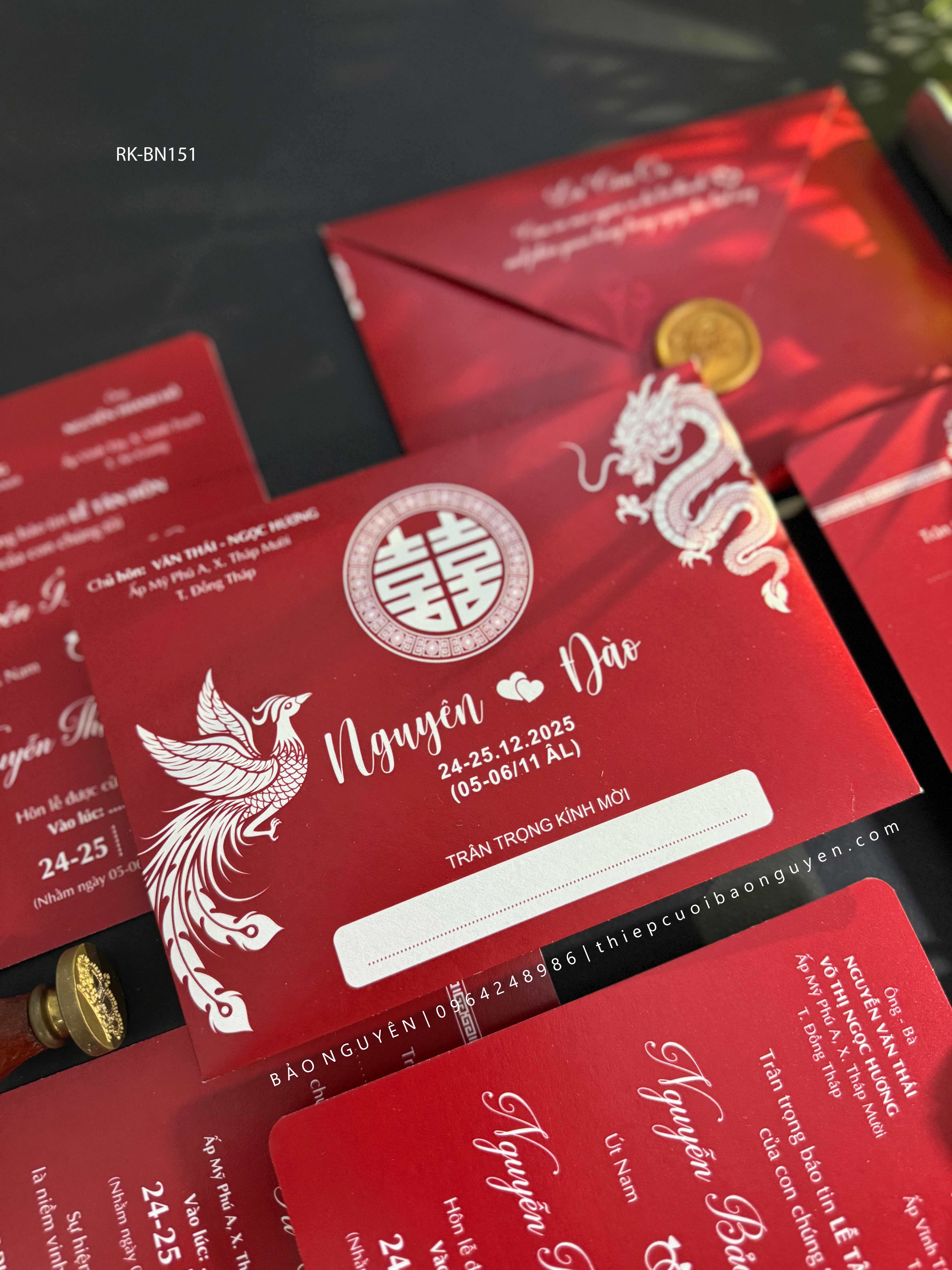 (RRK-BN151) Thiệp Cưới Kỹ Thuật Số_Hiện Đại