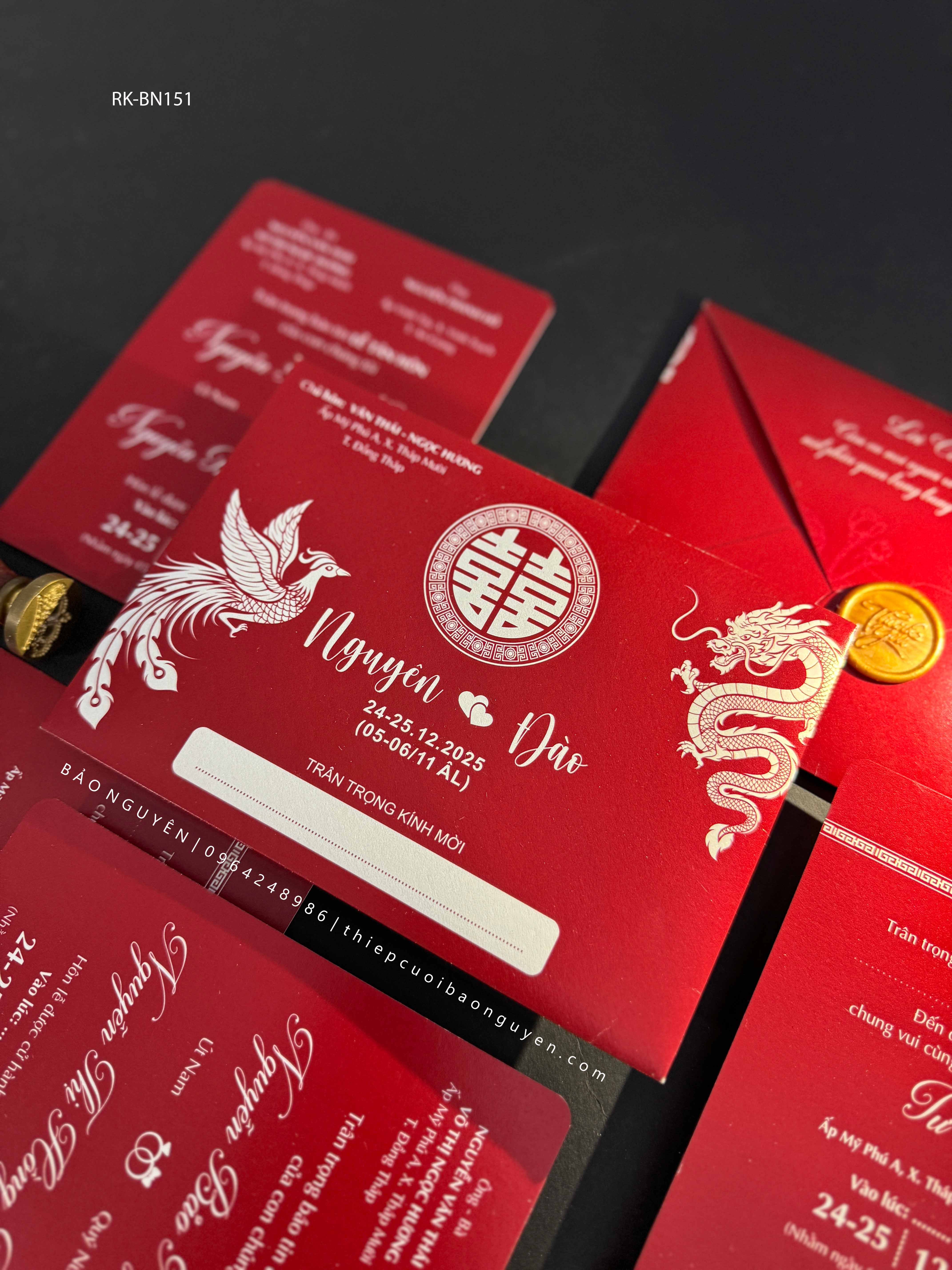 (RRK-BN151) Thiệp Cưới Kỹ Thuật Số_Hiện Đại