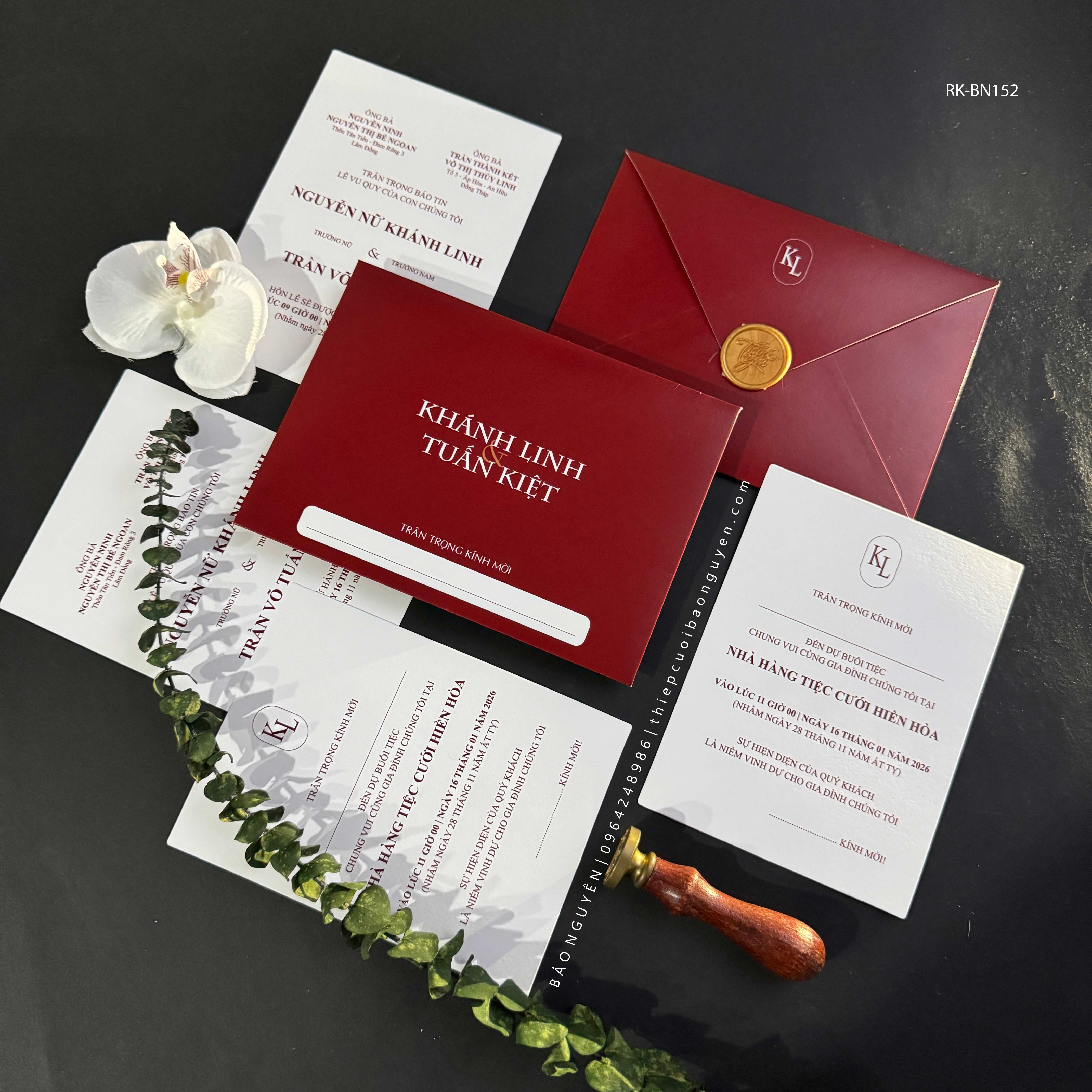 (RRK-BN152) Thiệp Cưới Kỹ Thuật Số_Hiện Đại