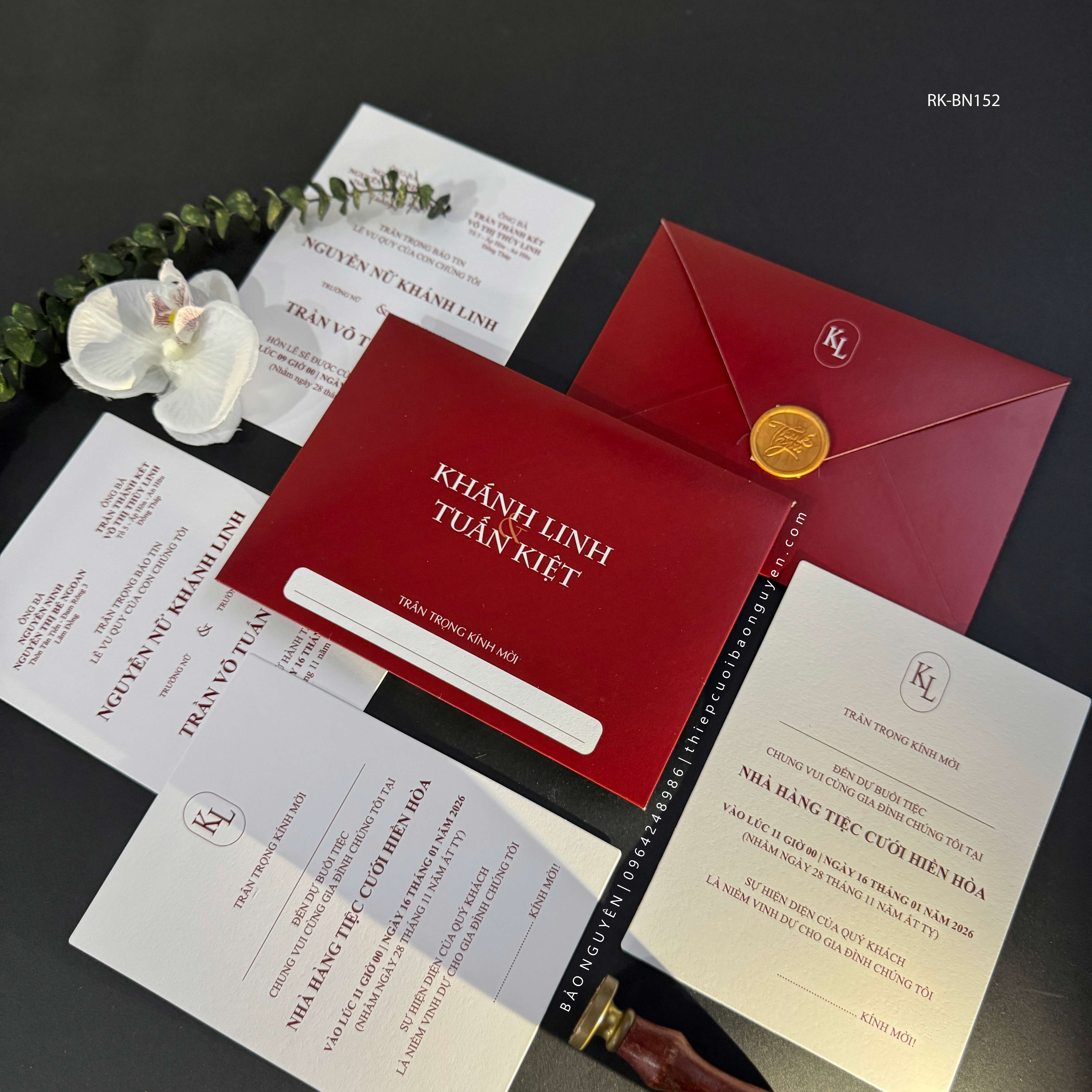 (RRK-BN152) Thiệp Cưới Kỹ Thuật Số_Hiện Đại