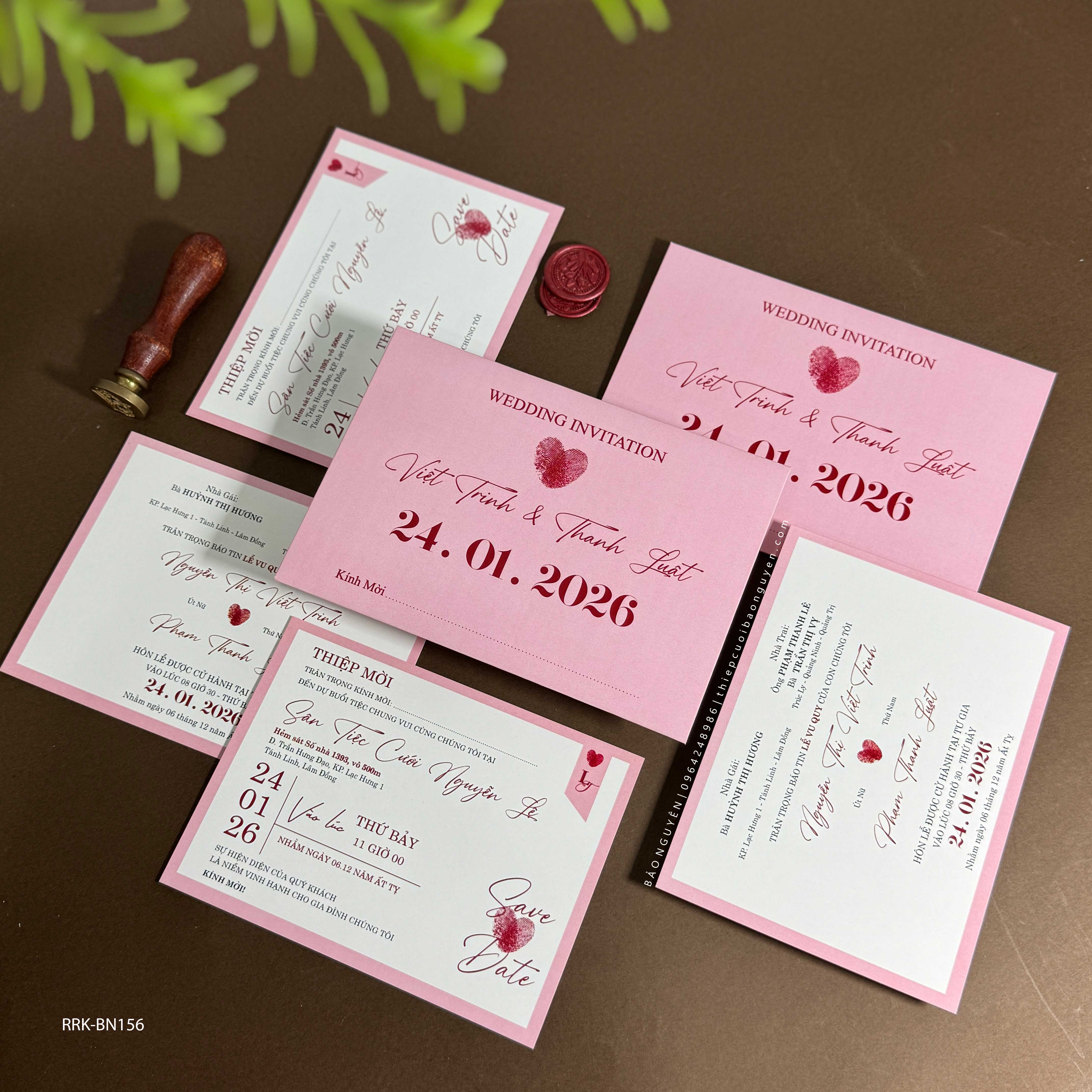(RRK-BN156) Thiệp Cưới Kỹ Thuật Số_Hiện Đại
