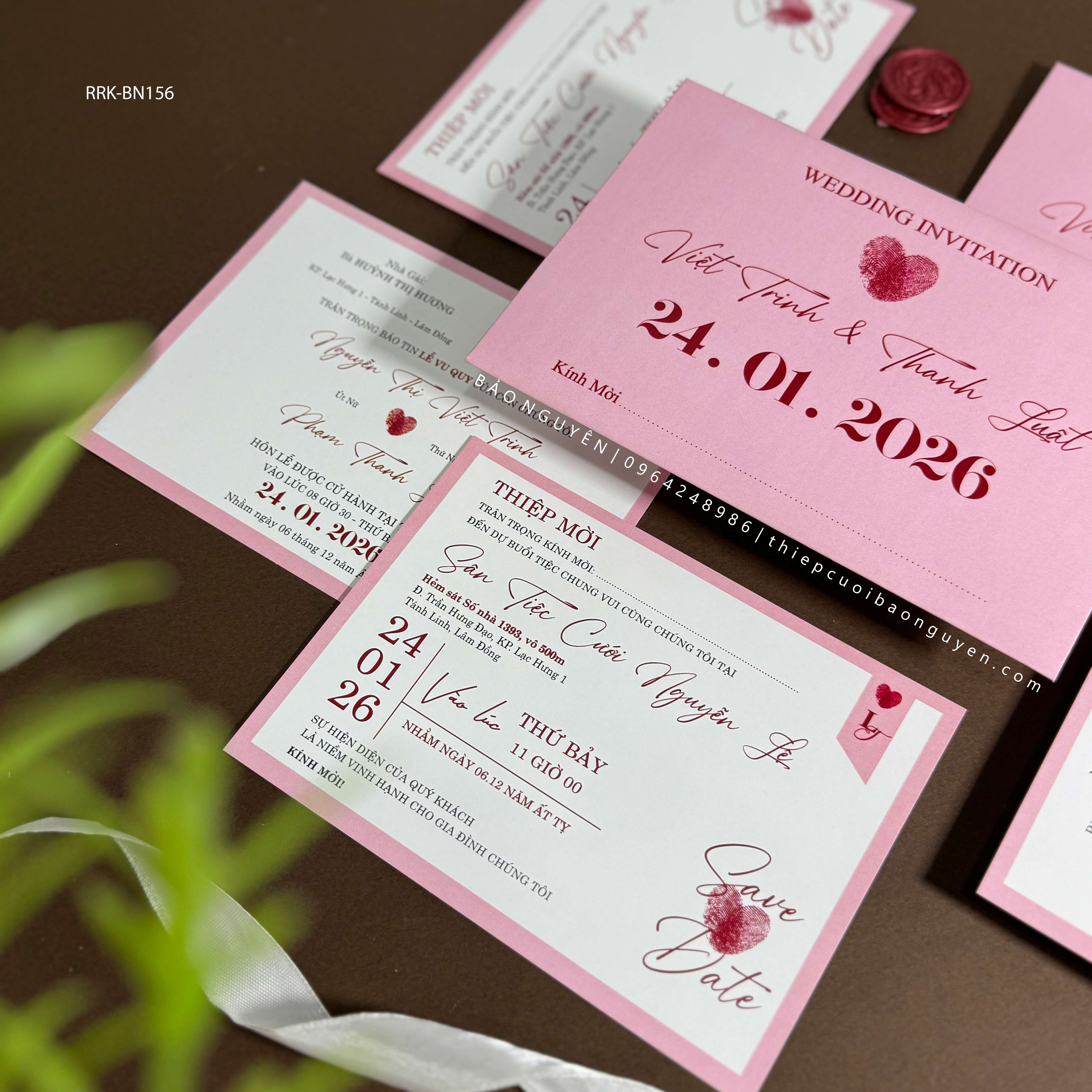 (RRK-BN156) Thiệp Cưới Kỹ Thuật Số_Hiện Đại