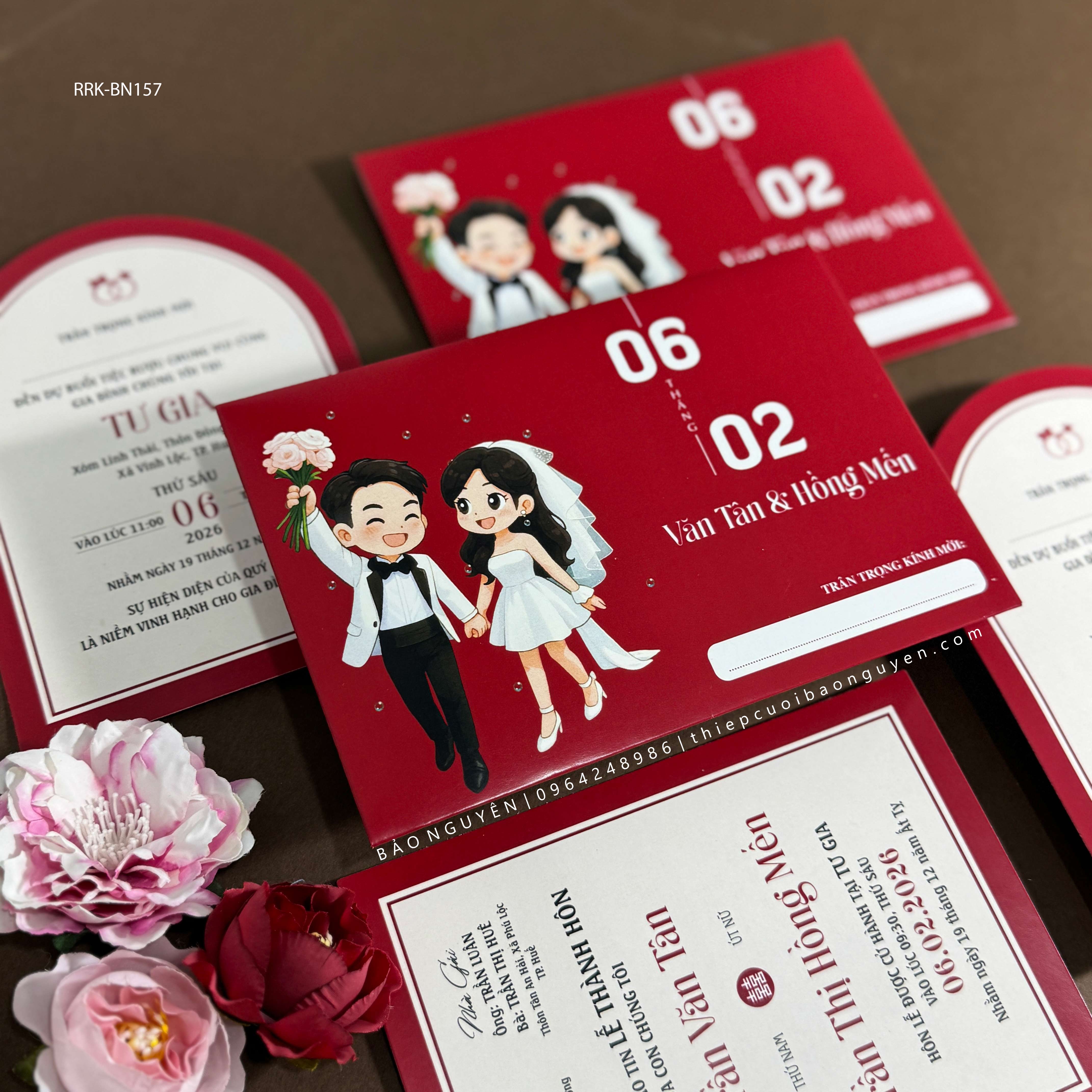 (RRK-BN157) Thiệp Cưới Kỹ Thuật Số_Hiện Đại
