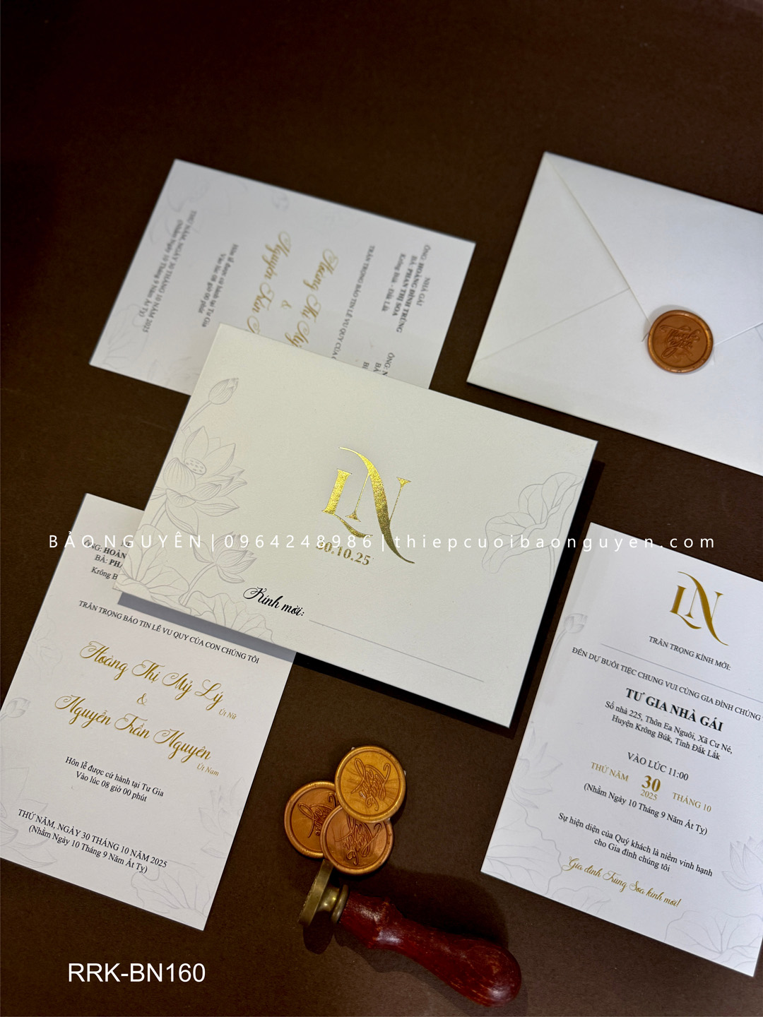 (RRK-BN160) Thiệp Cưới Kỹ Thuật Số_Hiện Đại