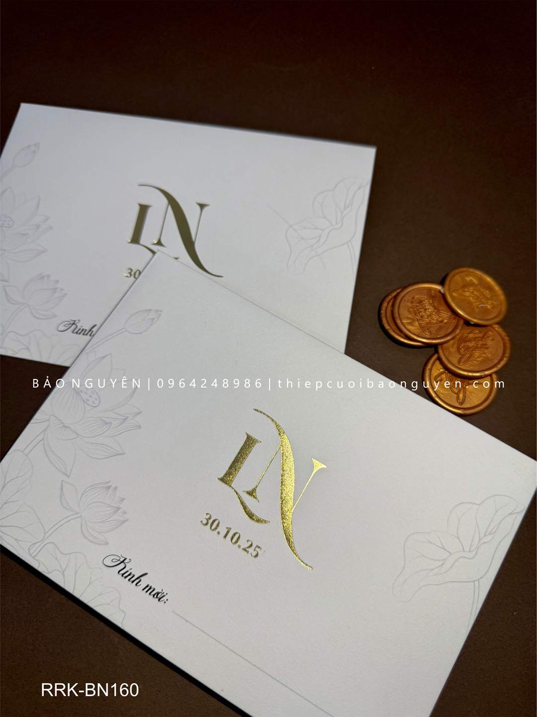 (RRK-BN160) Thiệp Cưới Kỹ Thuật Số_Hiện Đại