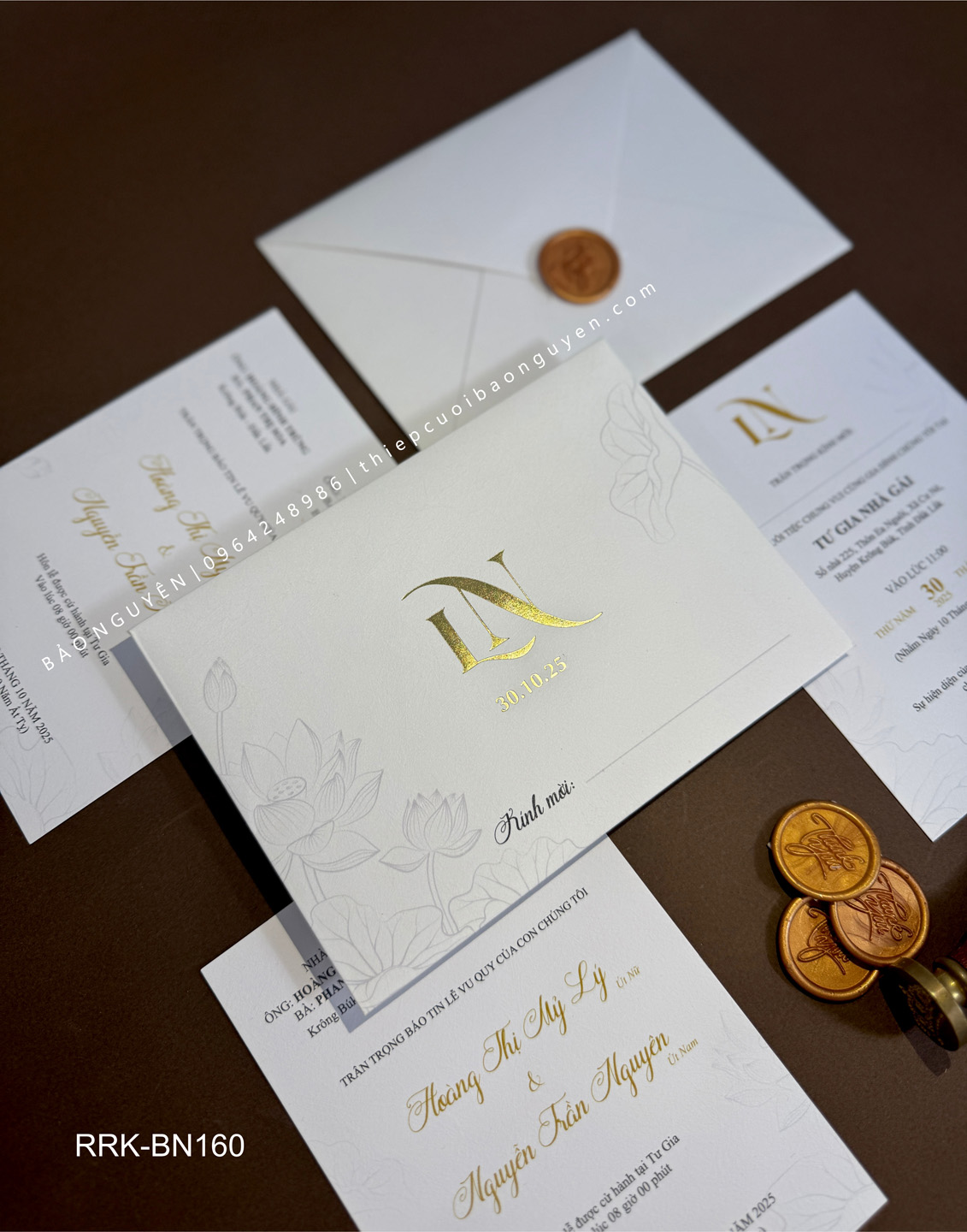 (RRK-BN160) Thiệp Cưới Kỹ Thuật Số_Hiện Đại