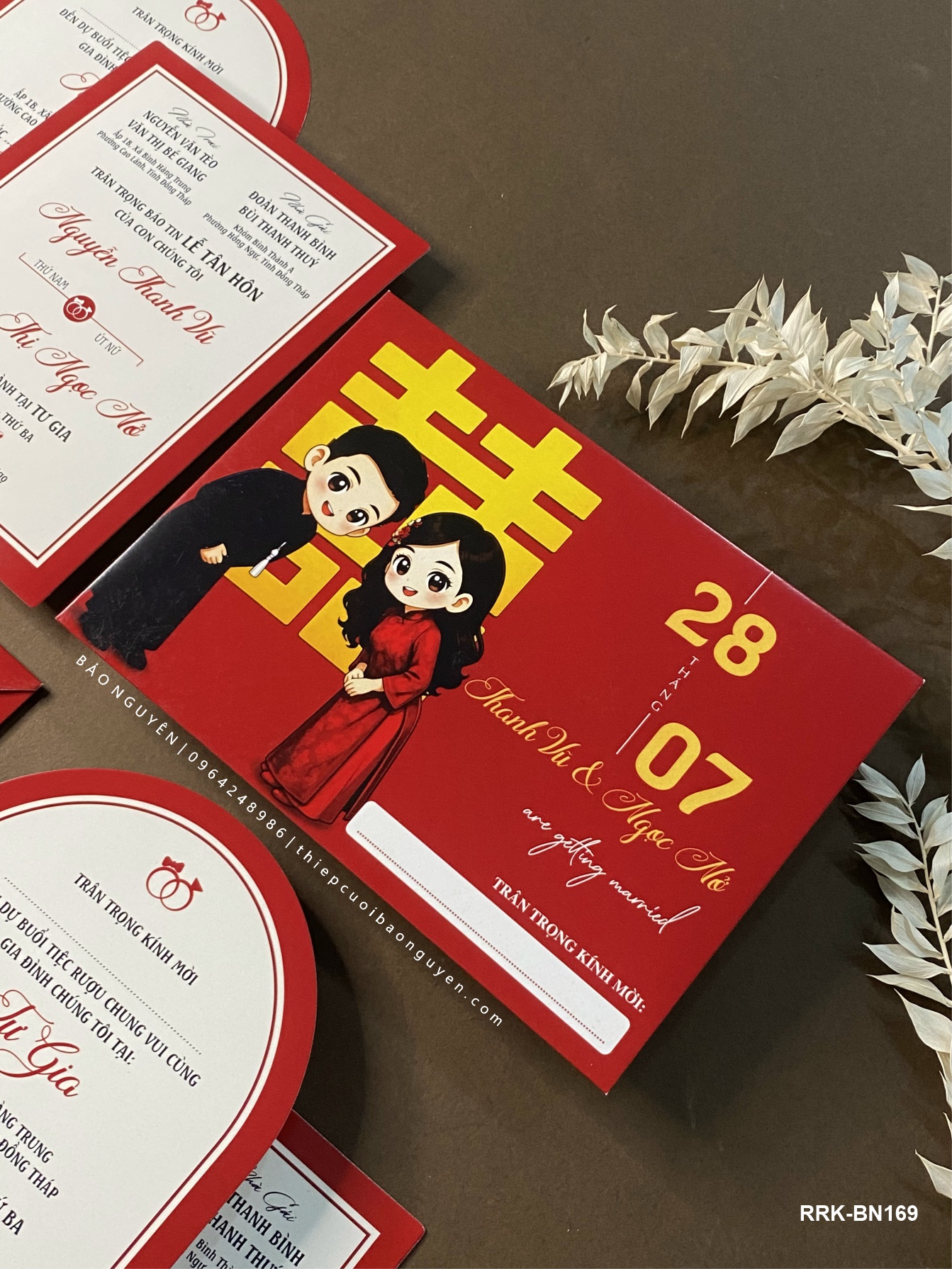 (RRK-BN169) Thiệp Cưới KTS hiện đại