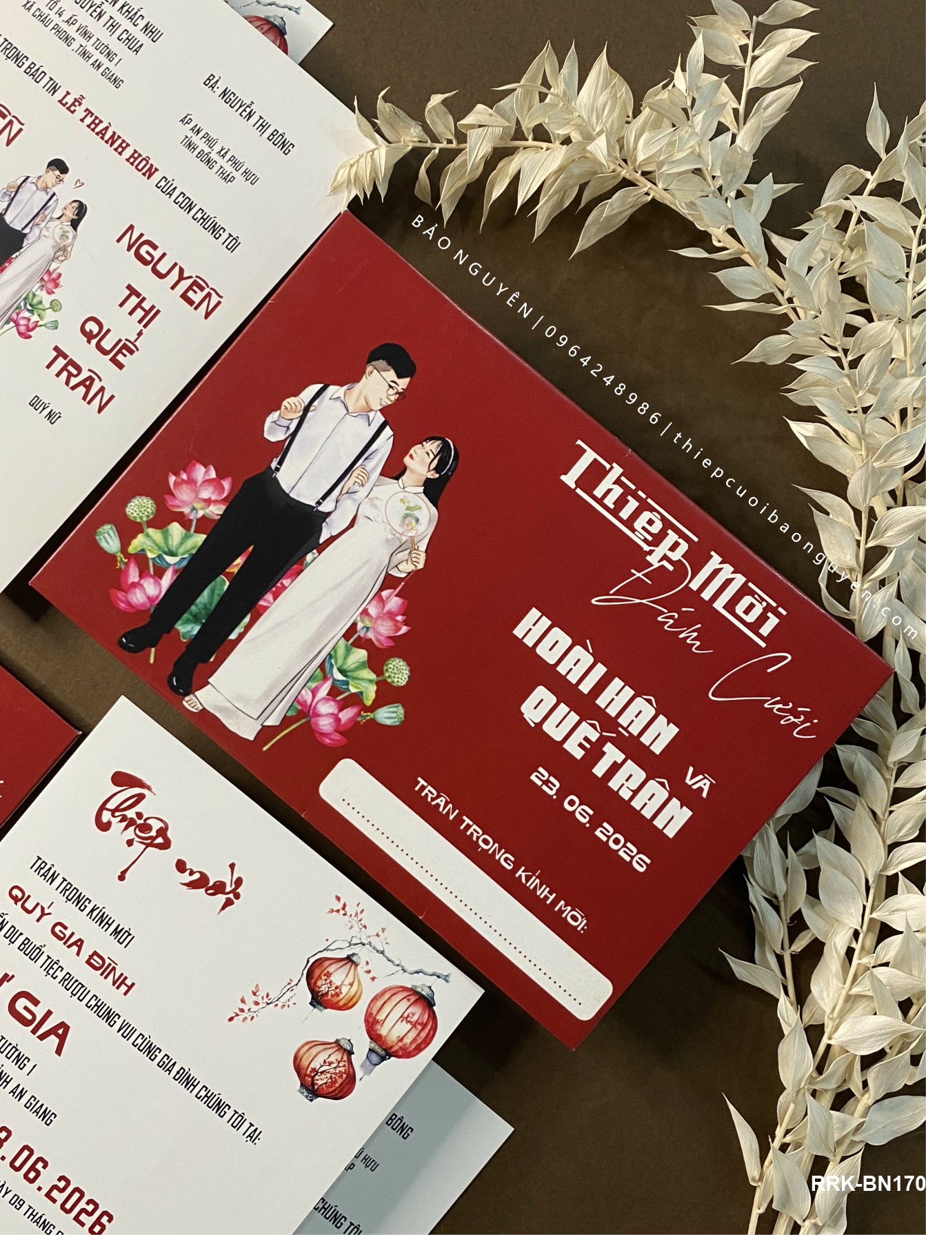 (RRK-BN170) Thiệp Cưới KTS hiện đại