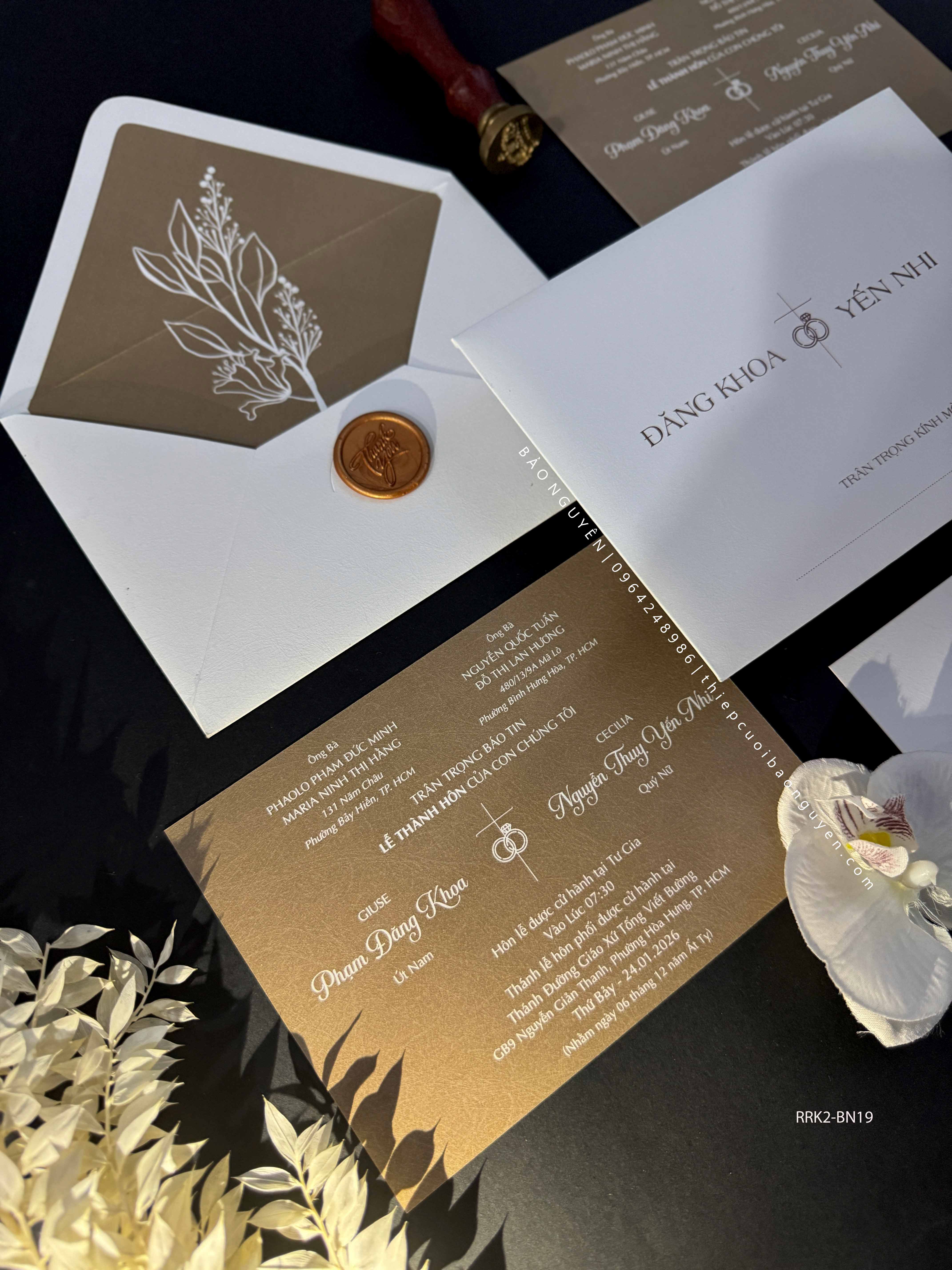 (RRK2-BN19) Thiệp Cưới Kỹ Thuật Số_Hiện Đại