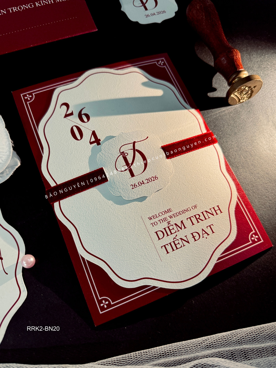 (RRK2-BN20) Thiệp Cưới Kỹ Thuật Số_Hiện Đại
