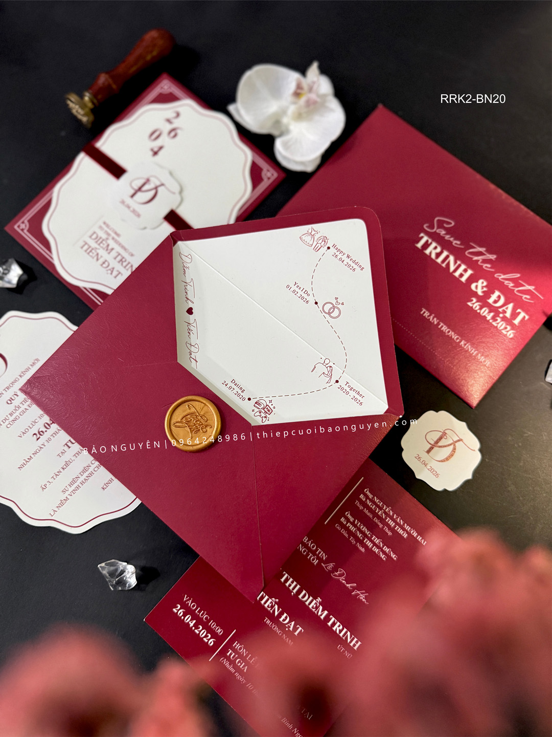 (RRK2-BN20) Thiệp Cưới Kỹ Thuật Số_Hiện Đại