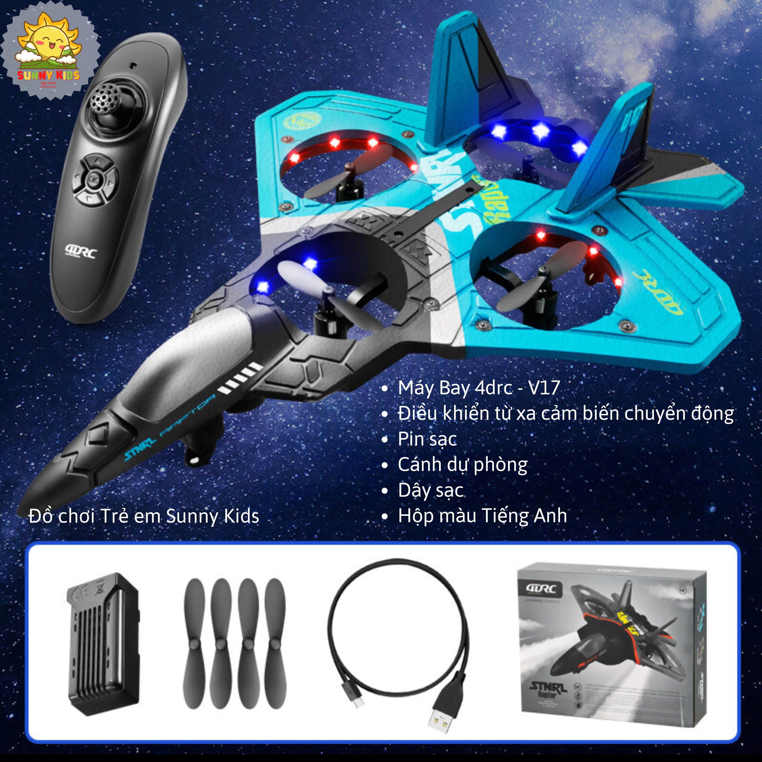 Máy Bay Điều Khiển Từ Xa Cao Cấp | Drone 4DRC V17 | Điều Khiển Cảm Biến Chuyển Động Thế Hệ Mới