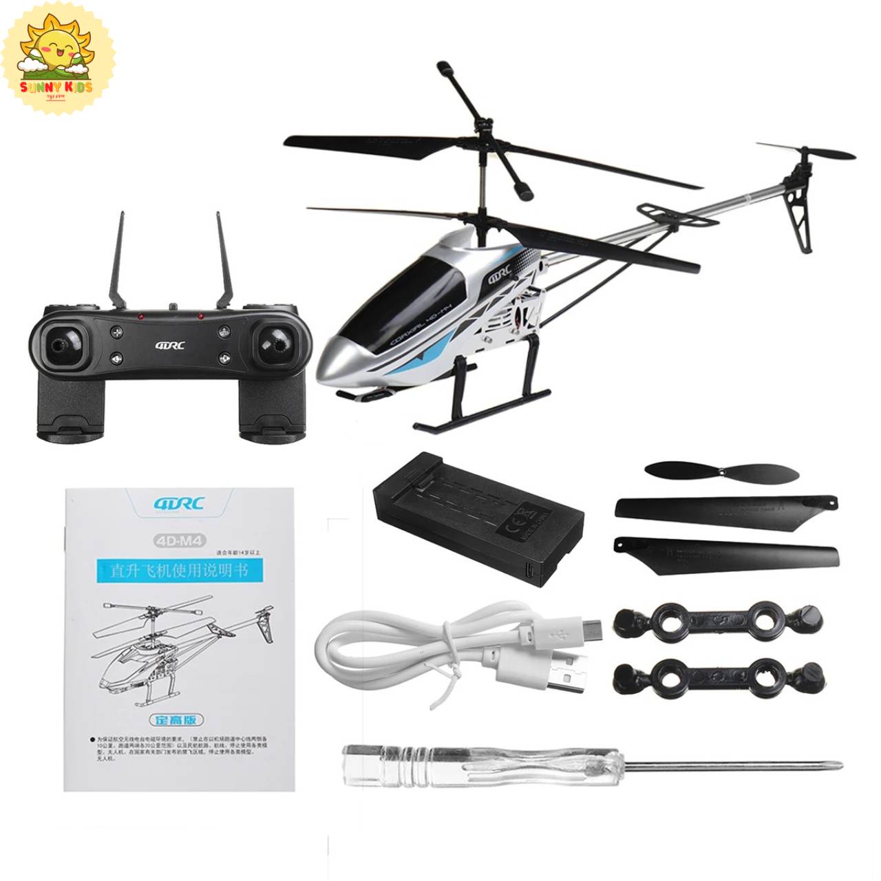 4DRC M4 - Máy Bay Trực Thăng Điều Khiển Từ Xa Dài 72cm | Camera HD | Tự Tránh Vật Cản