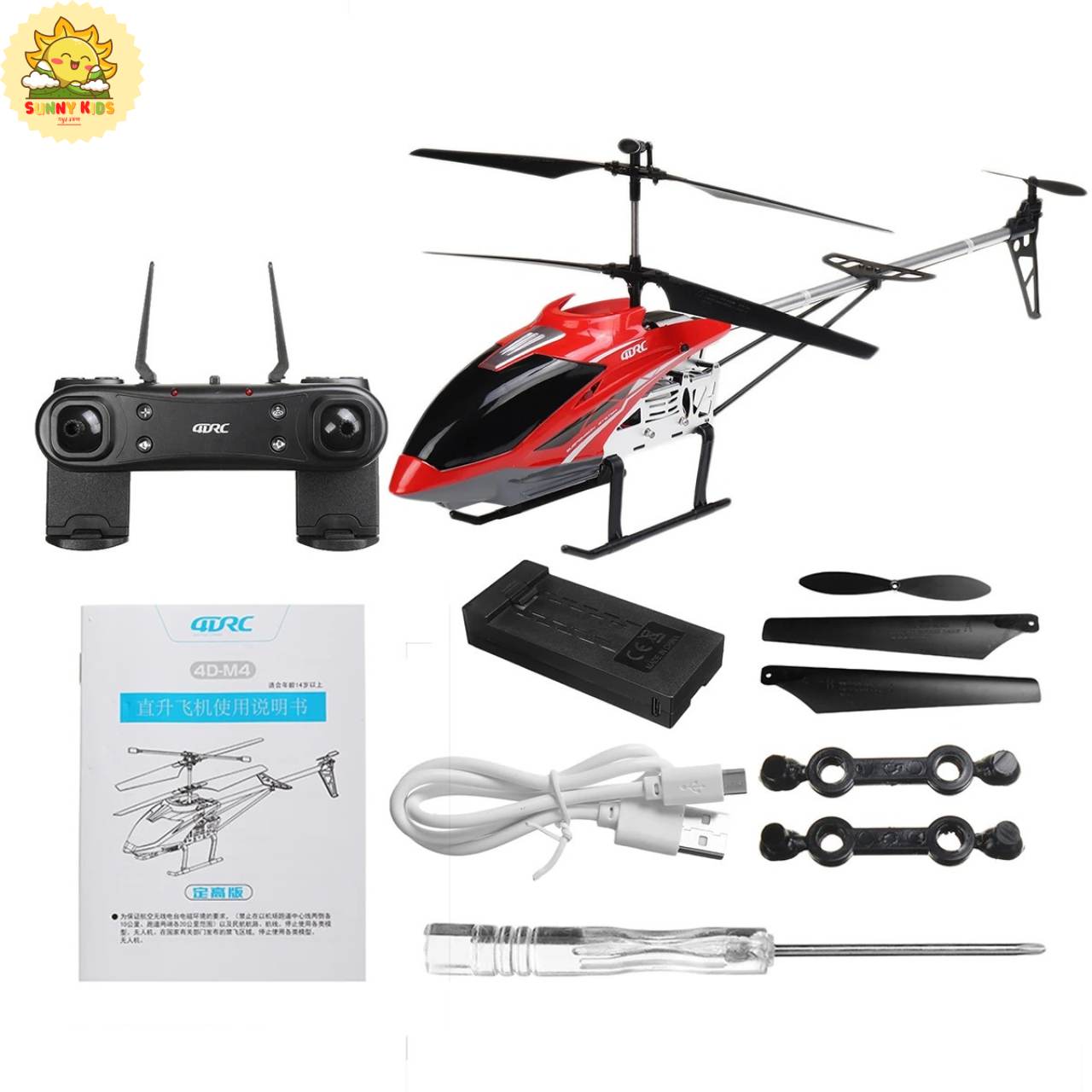 4DRC M4 - Máy Bay Trực Thăng Điều Khiển Từ Xa Dài 72cm | Camera HD | Tự Tránh Vật Cản