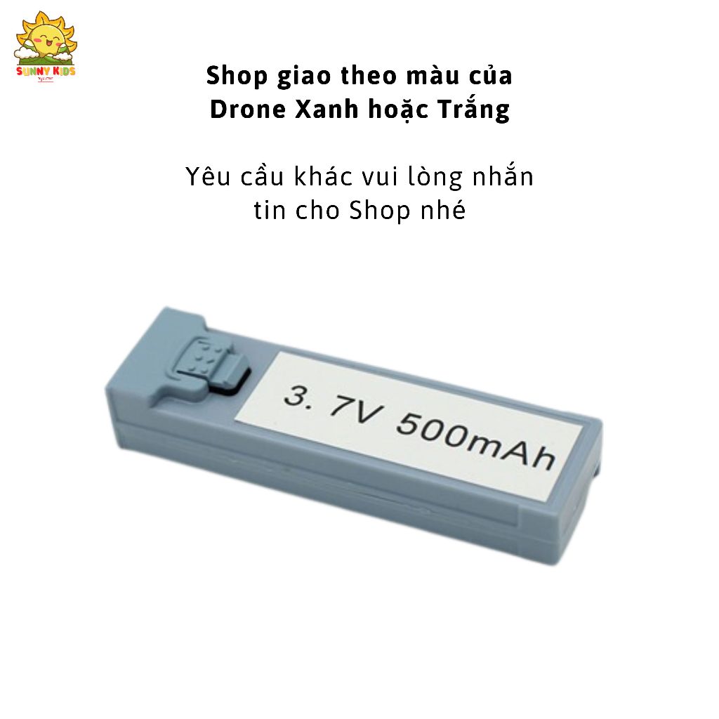 (LINH KIỆN) Pin Lithium cho đồ chơi Máy bay và Drone Mini Điều khiển từ xa  3.7V, sạc lại trên 300 lần - Sunny Kids