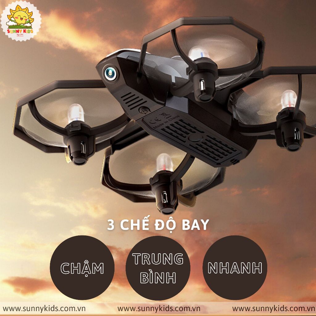 Drone Mini Điều khiển từ xa JJRC H118 | Máy bay đồ chơi có Camera | Vận hành siêu êm, chính xác
