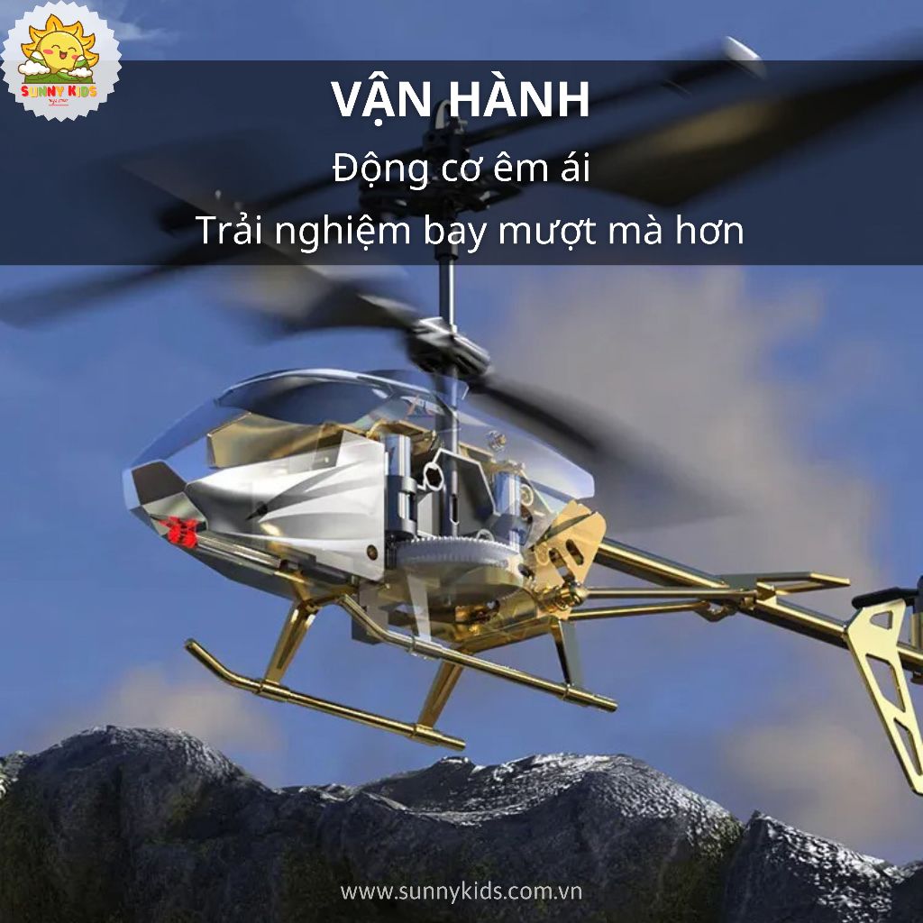 Máy bay Trực thăng Điều khiển từ xa XK913-X | Bản cao cấp nhất, 3.5 Kênh | Cánh siêu bền