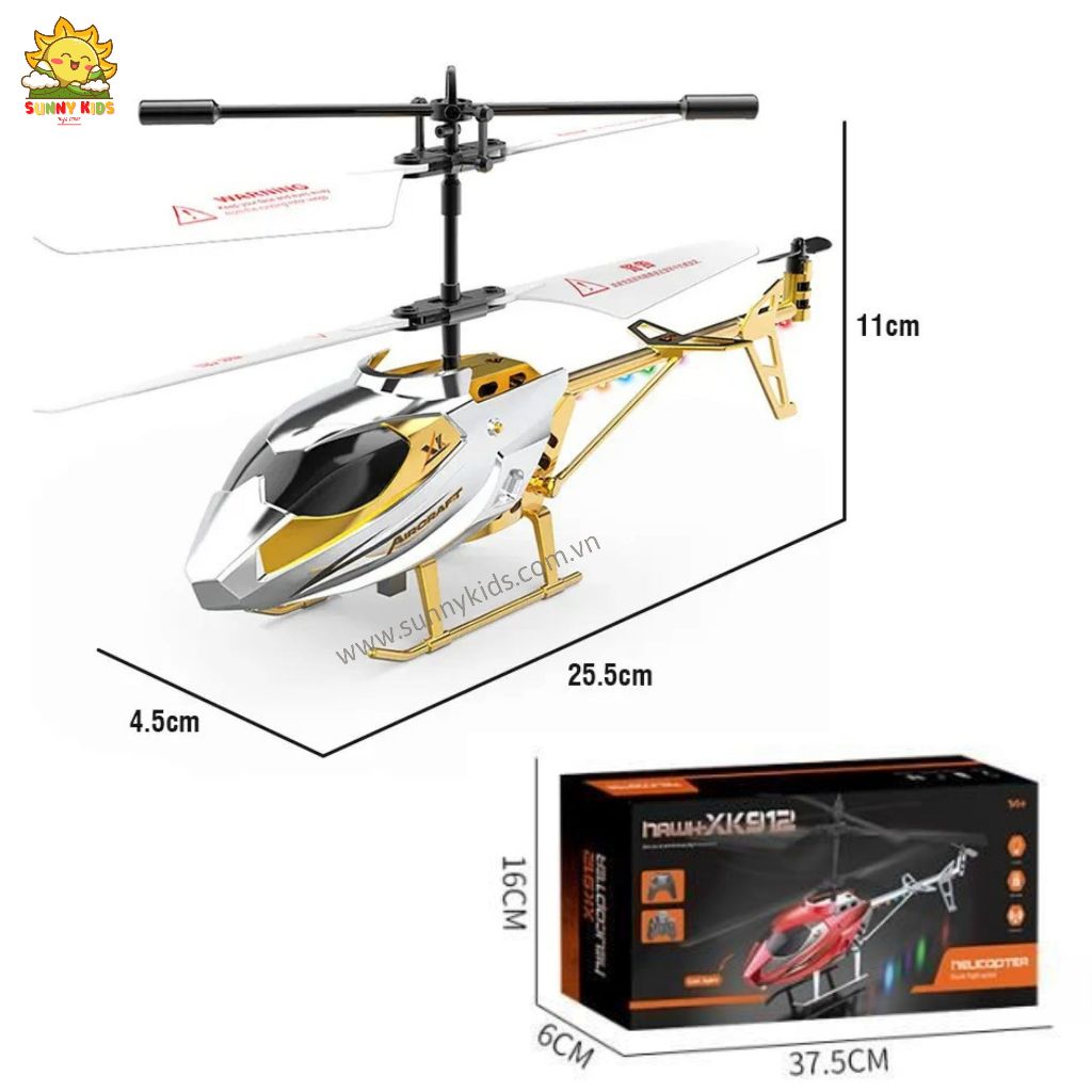 Máy bay Trực thăng Điều khiển từ xa XK913-X | Bản cao cấp nhất, 3.5 Kênh | Cánh siêu bền