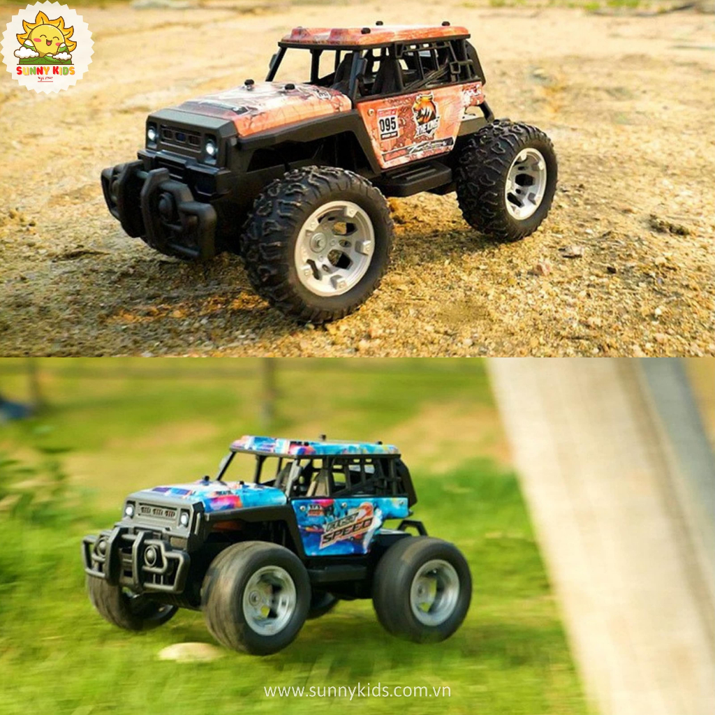 Xe đồ chơi Điều Khiển Từ Xa JJRC Q181 | Xe Địa Hình Off-Road | Đèn Led nhiều màu sắc
