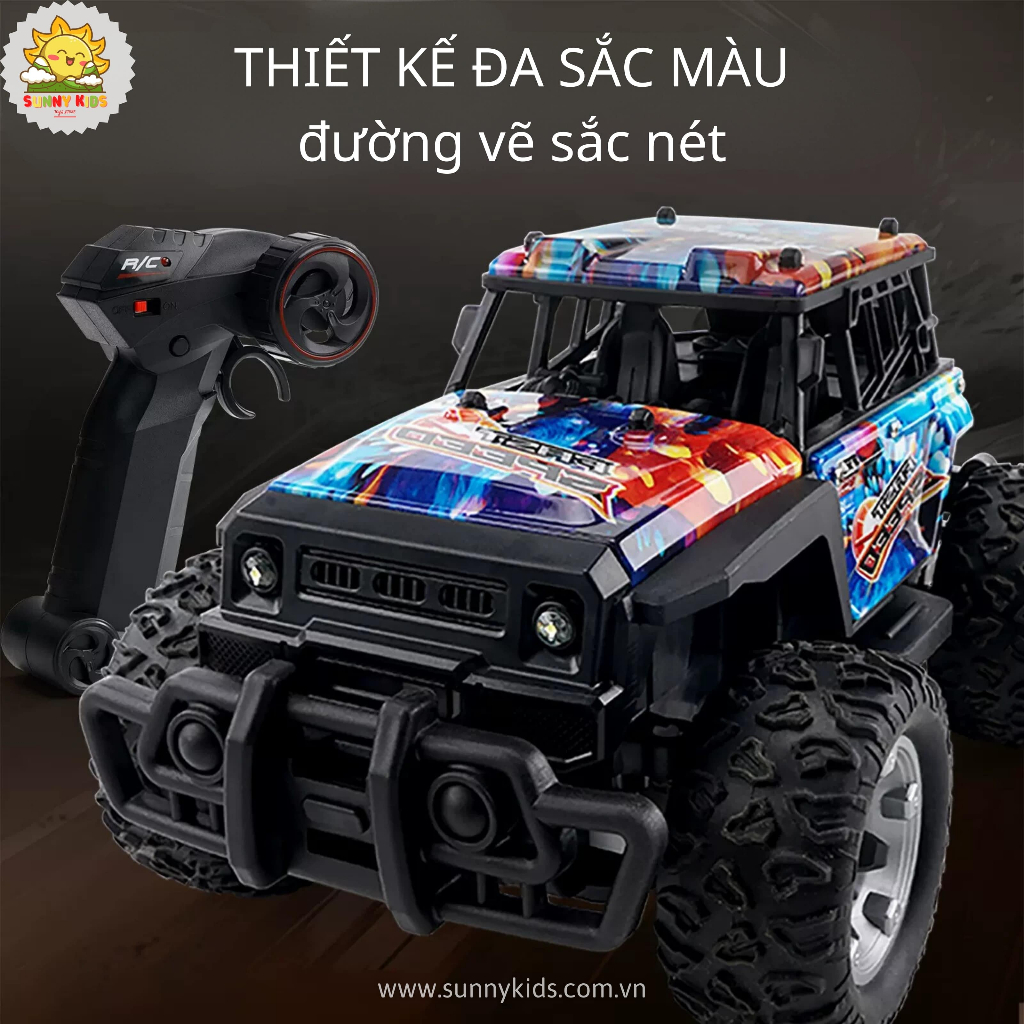 Xe đồ chơi Điều Khiển Từ Xa JJRC Q181 | Xe Địa Hình Off-Road | Đèn Led nhiều màu sắc