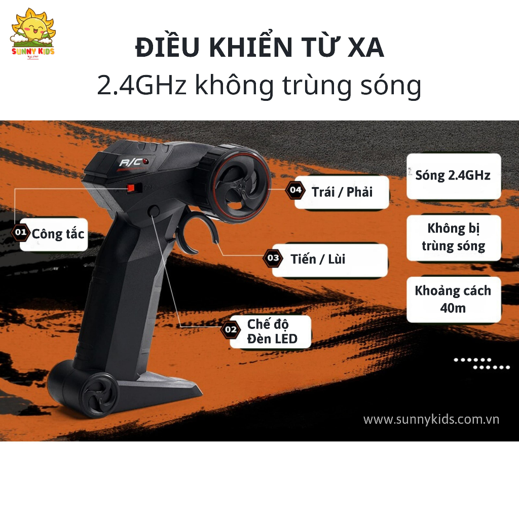 Xe đồ chơi Điều Khiển Từ Xa JJRC Q181 | Xe Địa Hình Off-Road | Đèn Led nhiều màu sắc