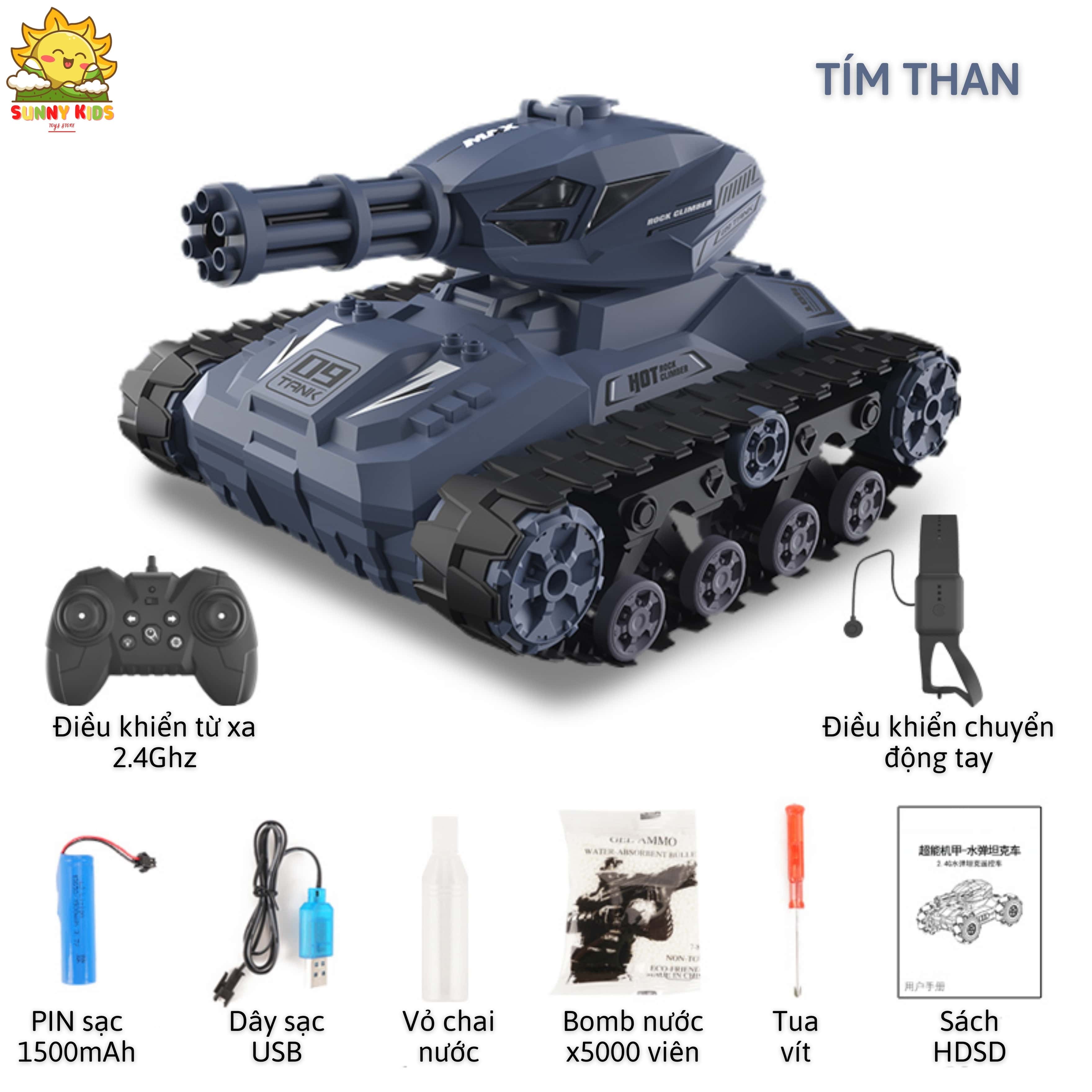 Xe tăng điều khiển từ xa phóng Bom nước - Q126B