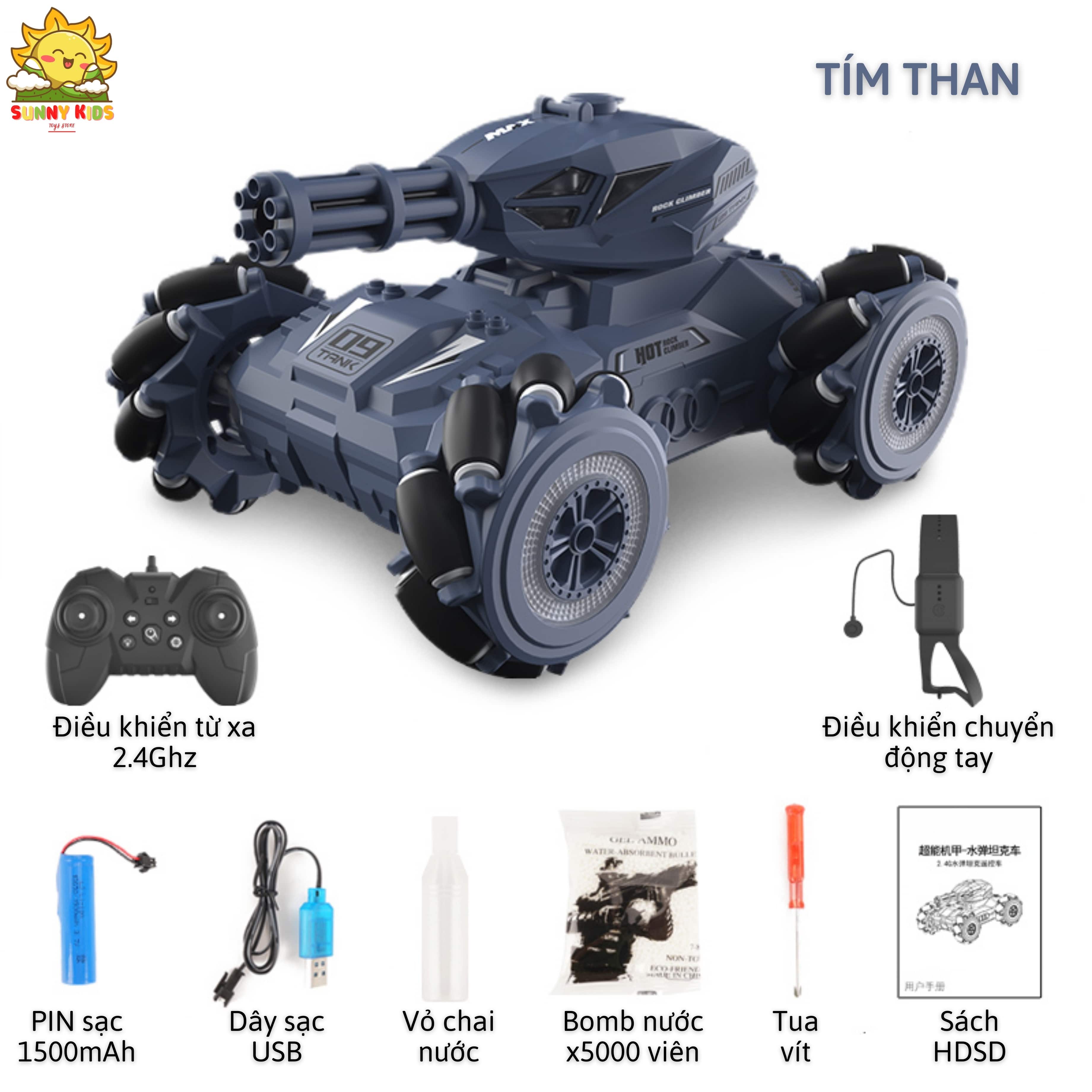 Xe Tăng điều khiển từ xa bắn Bom nước Q126A