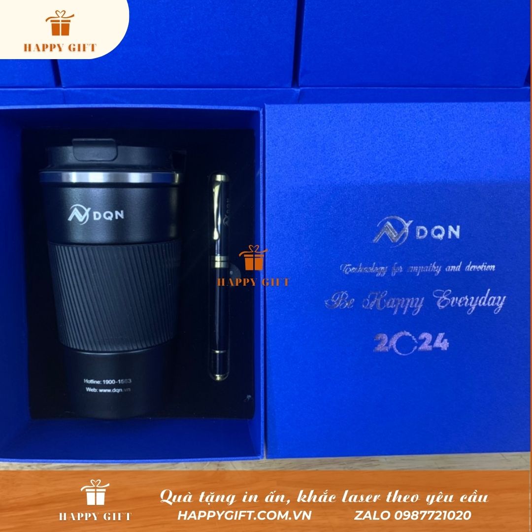 Set quà tặng cốc Coffee 510ml ý nghĩa cho Công ty TNHH MTV DQN