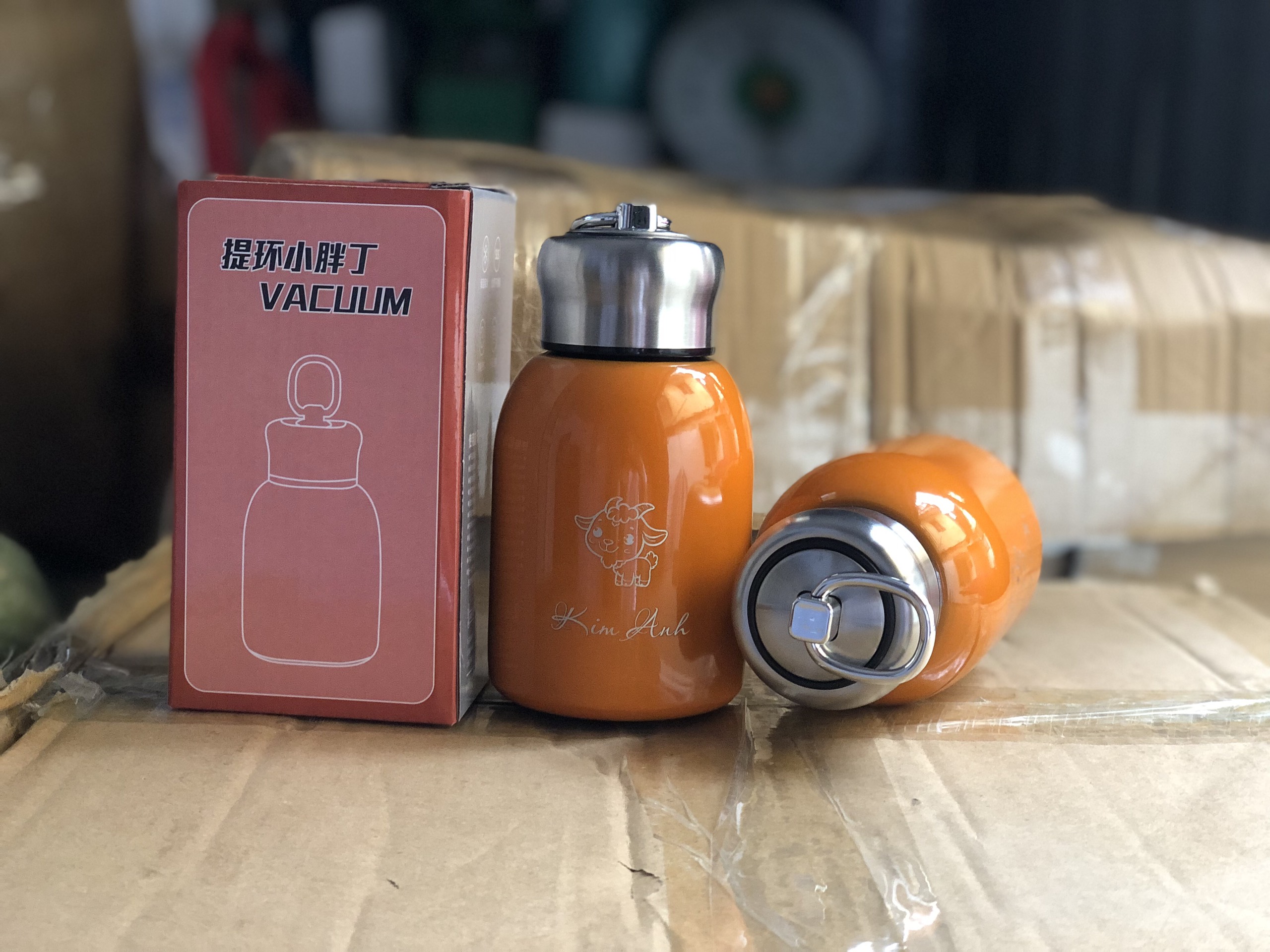 Bình giữ nhiệt móc khóa cầm tay 300ml -Quà tặng doanh nghiệp HappyGift
