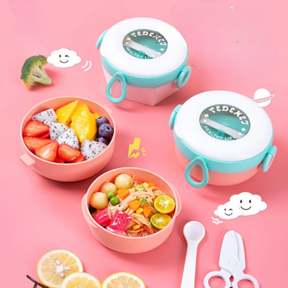 Bát trẻ em nhựa pp HC.34.G12, hộp cơm trẻ em, hộp cơm trưa