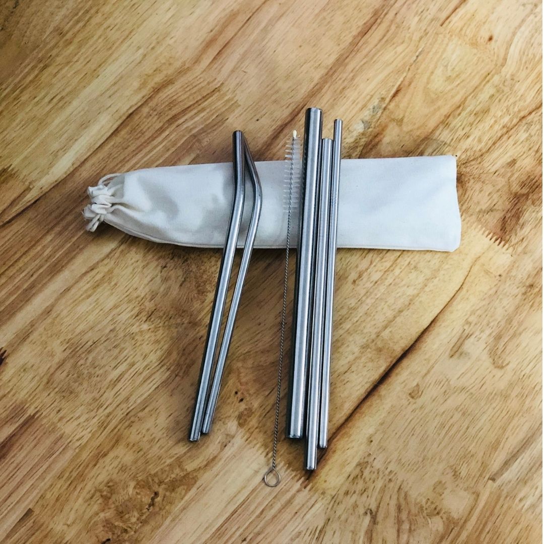 Bộ Ống Hút Inox Bảo Vệ Môi Trường, dễ dàng vệ sinh, Ống Hút Inox 304 an toàn, Bền Trọn Đời